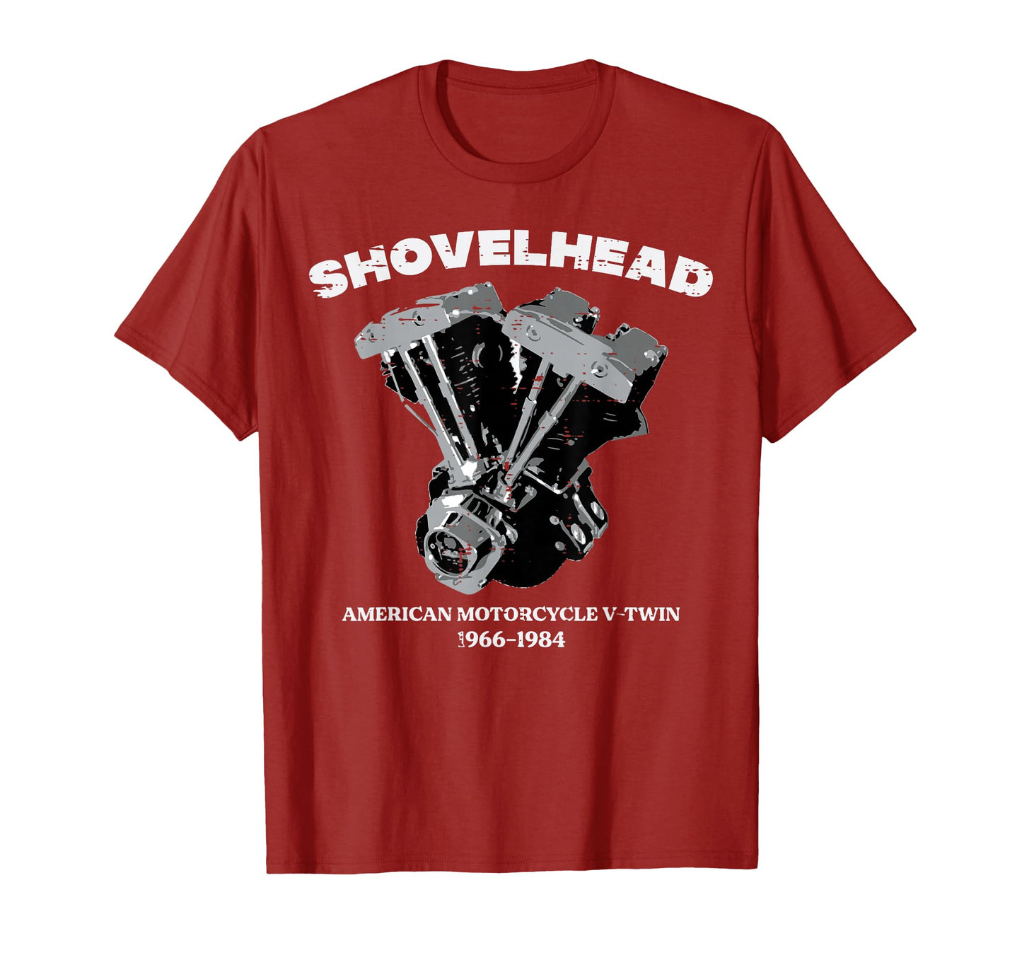 Biker Shovelhead Motorcycle Engine Vintage Men Women Kids T-Shirt