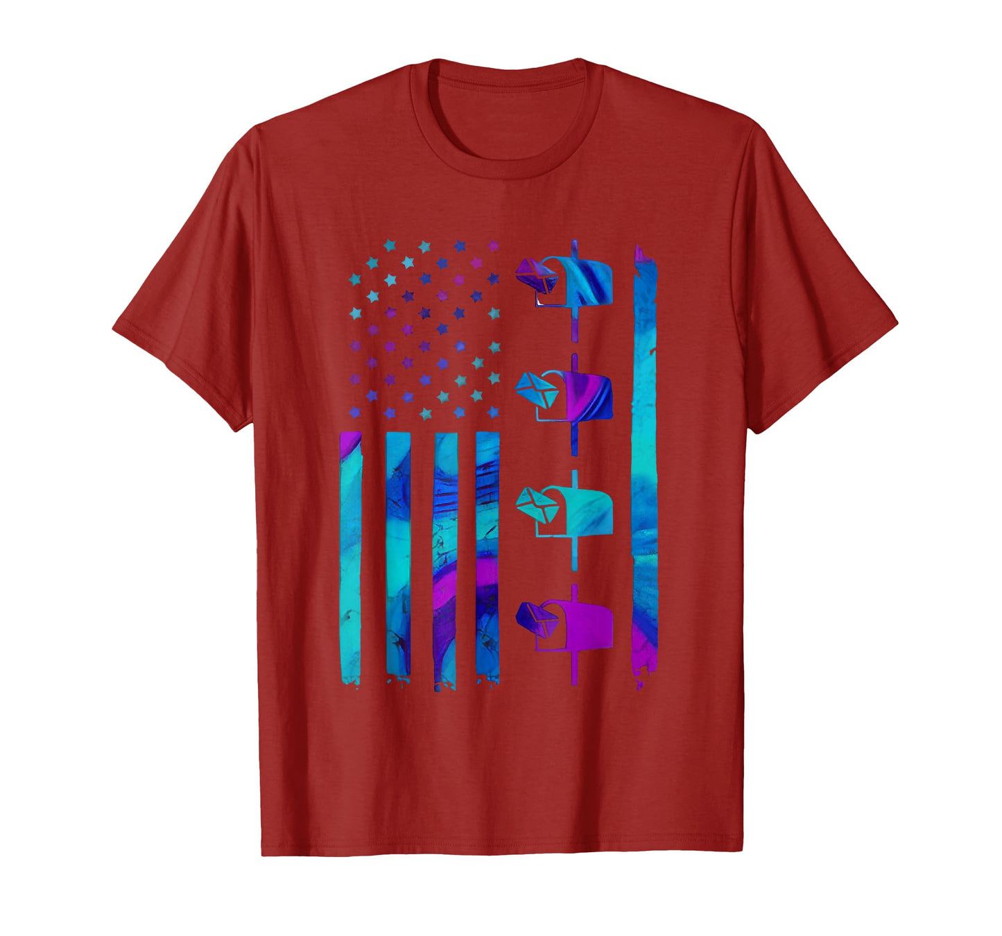 Vintage Postal Worker American Flag US Postal Service T-Shirt