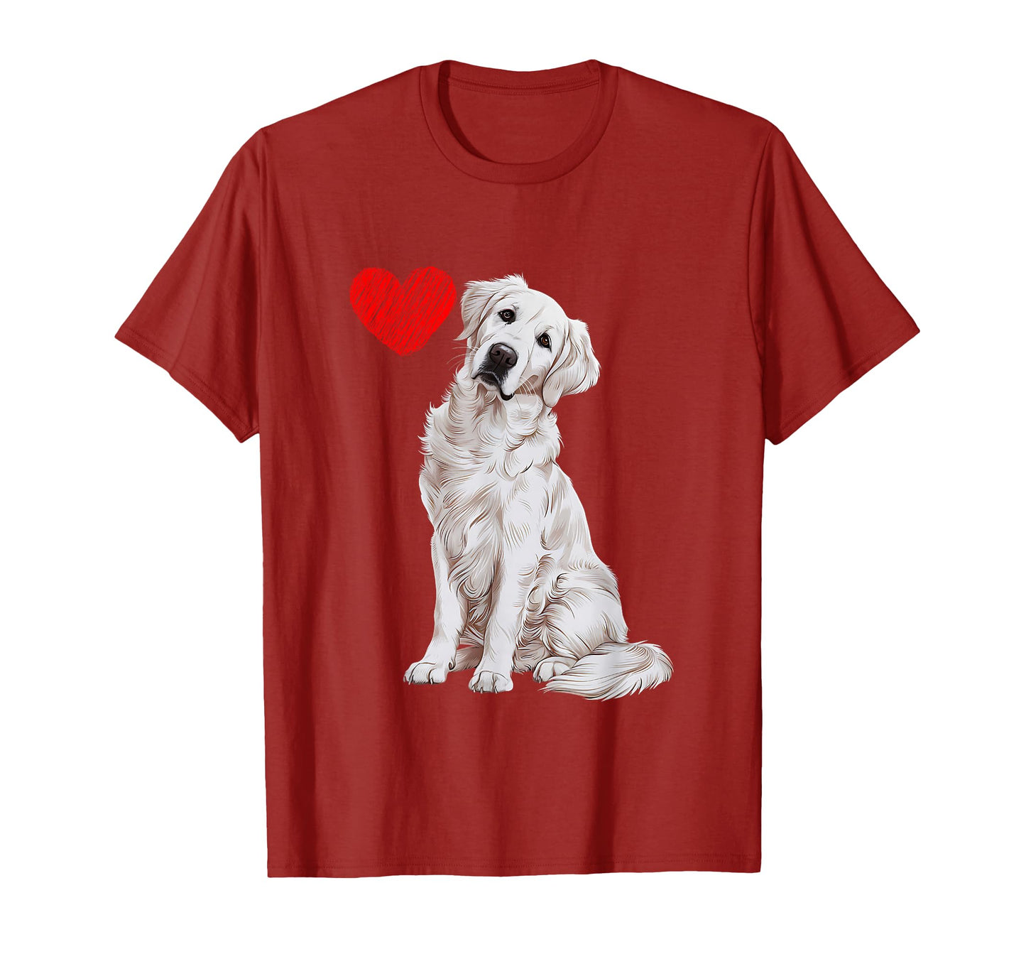 Love White English Cream Golden Retriever Mom Dog Puppy T-Shirt