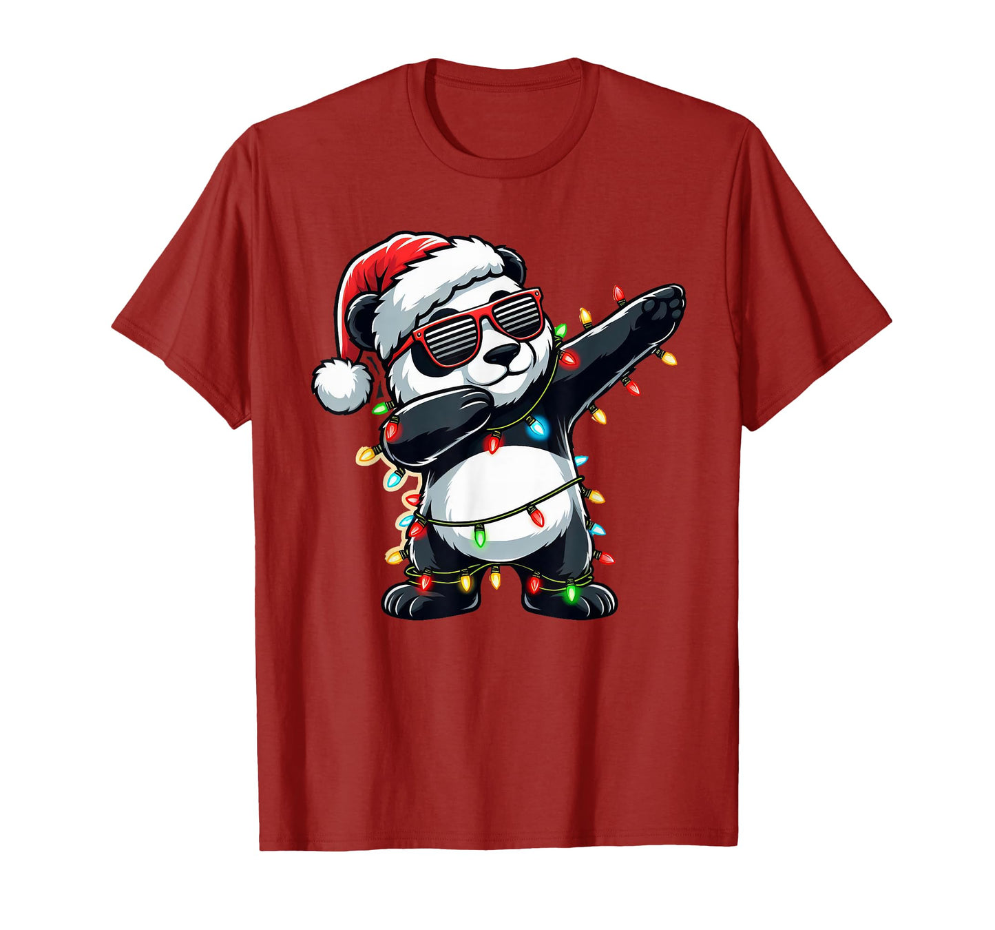 Dabbing Panda Xmas For Kids Boys Girl Panda Lover Christmas T-Shirt