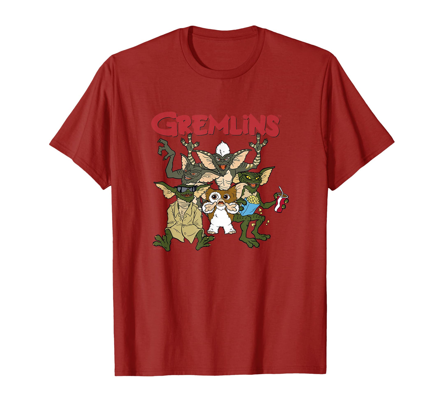 Gremlins Vintage Retro Watch Party Group Shot T-Shirt
