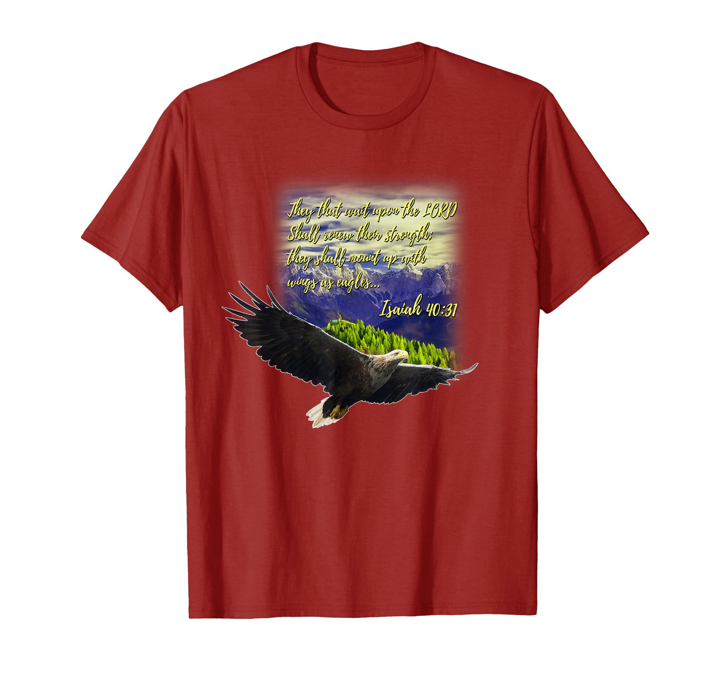 Mount Up WIth Wings As Eagles Christian Gift T-Shirt T-Shirt
