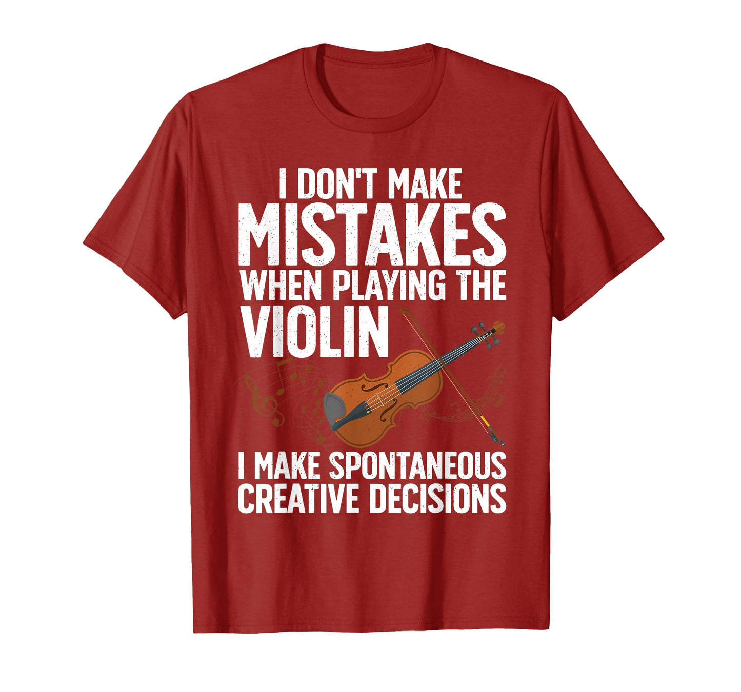 Funny Violin Design For Men Women Orchestra Violin Player T-Shirt