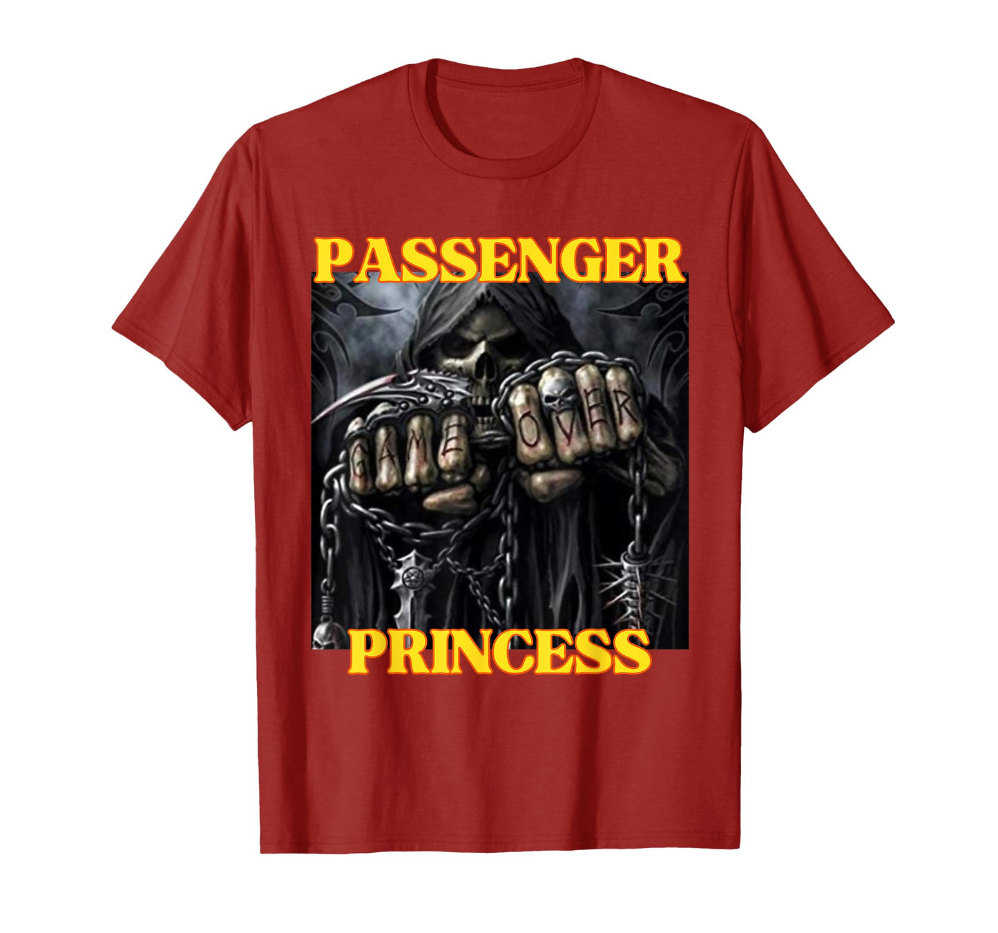 I Heart Passenger Princess Funny Hard Skeleton Meme T-Shirt
