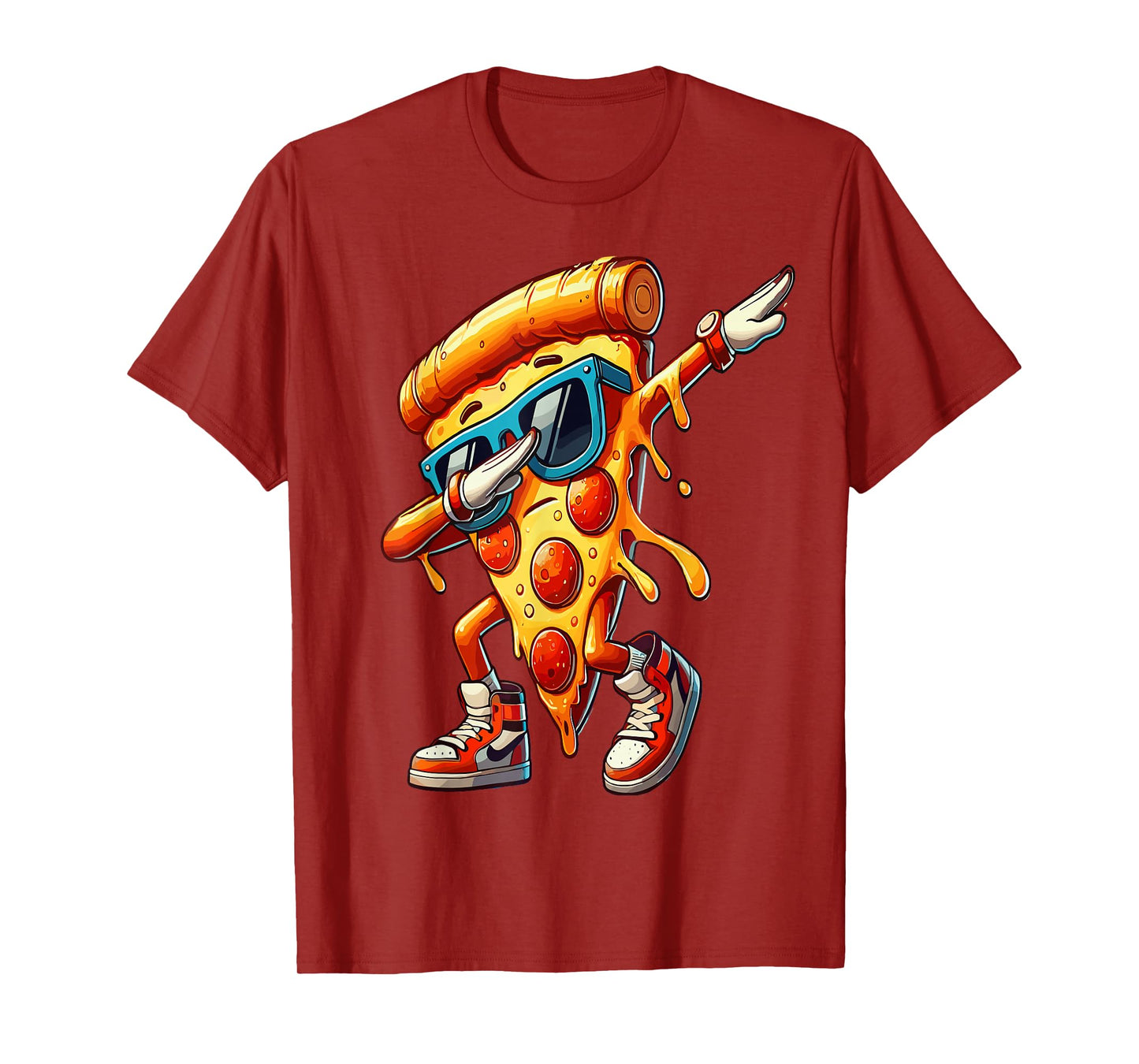 Dabbing Pizza Slice Fun Graphic Tee for Food Lovers T-Shirt
