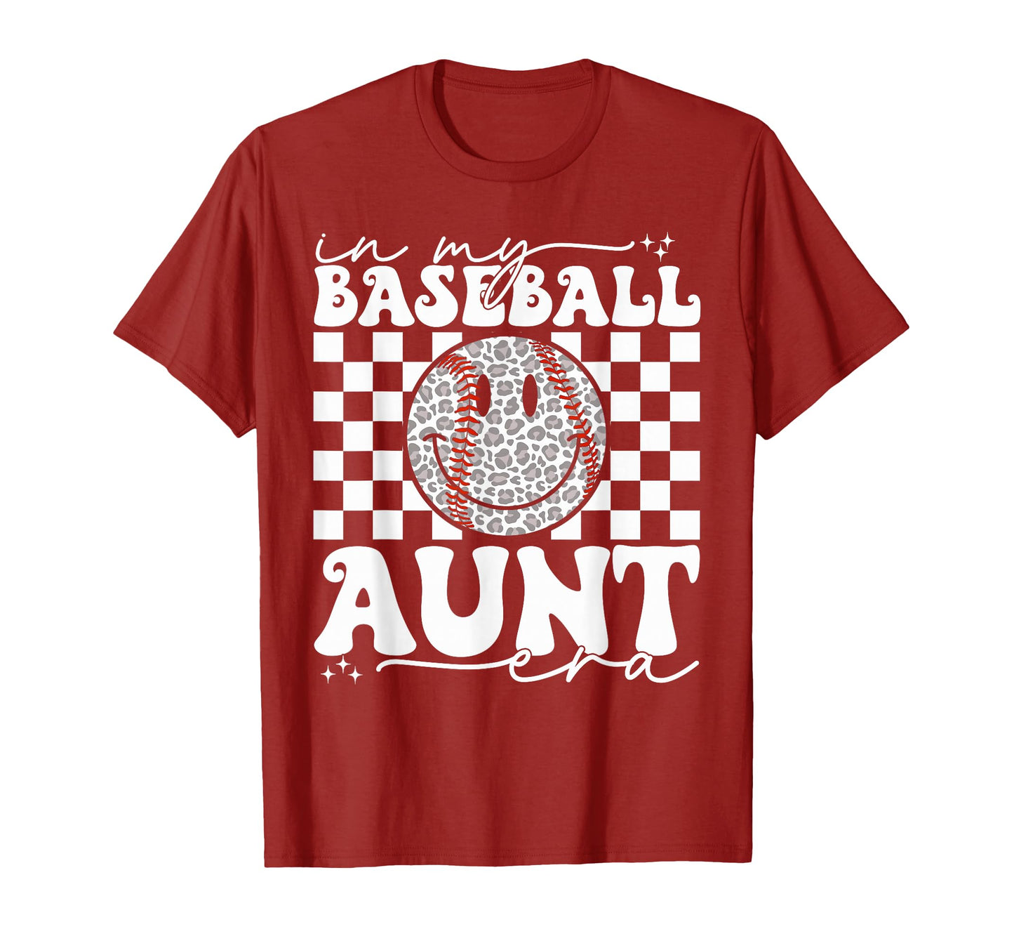 Groovy Vintage In My Baseball Aunt Era Baseball Aunt Auntie T-Shirt