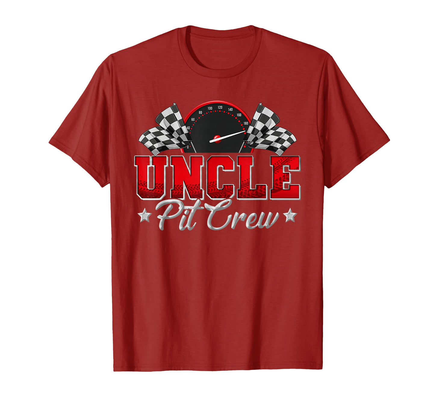 Pit Crew Race Car Racing Uncle Family Birthday Party Gift T-Shirt