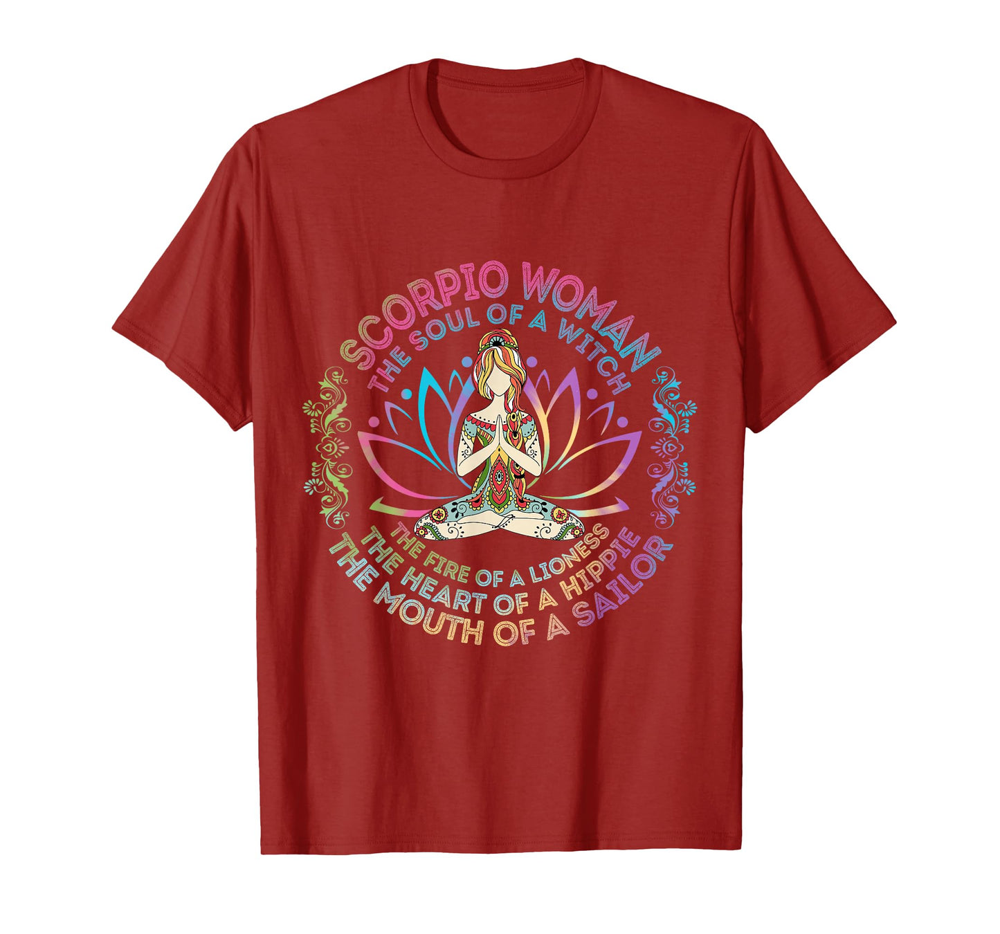 Scorpio Woman The Soul Of A Witch Birthday Hippie Soul T-Shirt