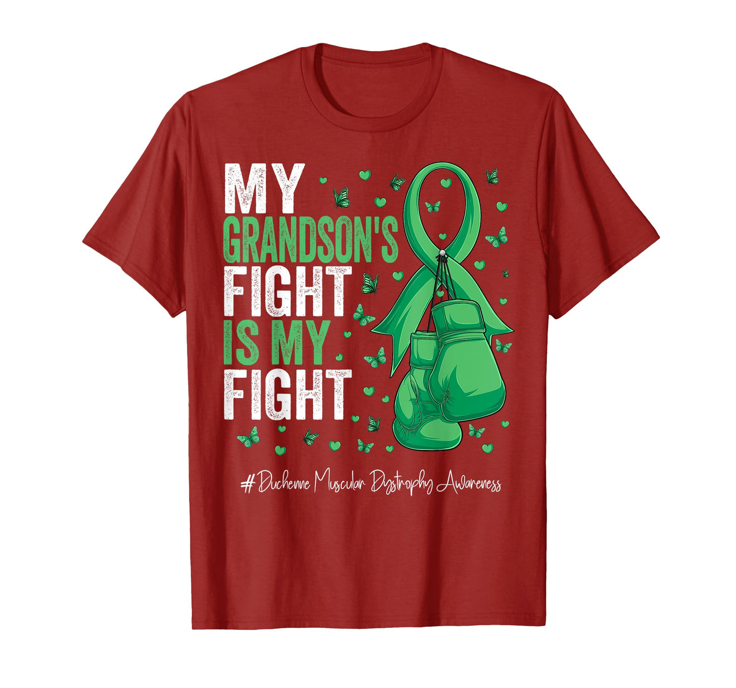 Green Ribbon Grandson Duchenne Muscular Dystrophy Awareness T-Shirt