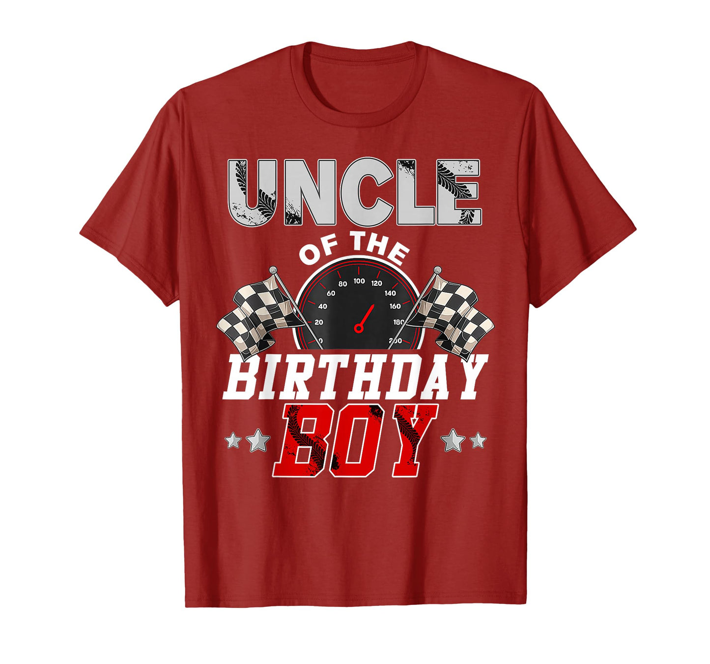 Uncle Of The Birthday Boy Race Car Racing Car Driver T-Shirt