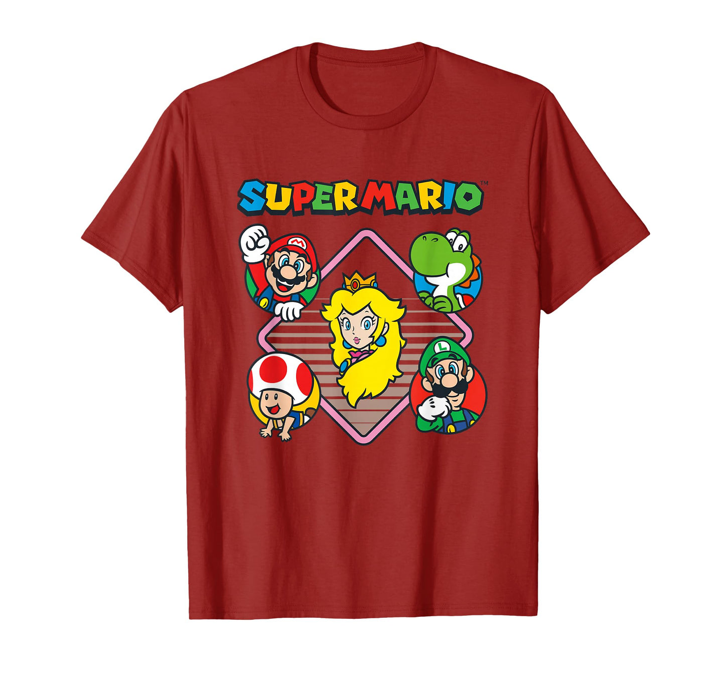 Super Mario Bros Vintage Princess Peach & Friends T-Shirt