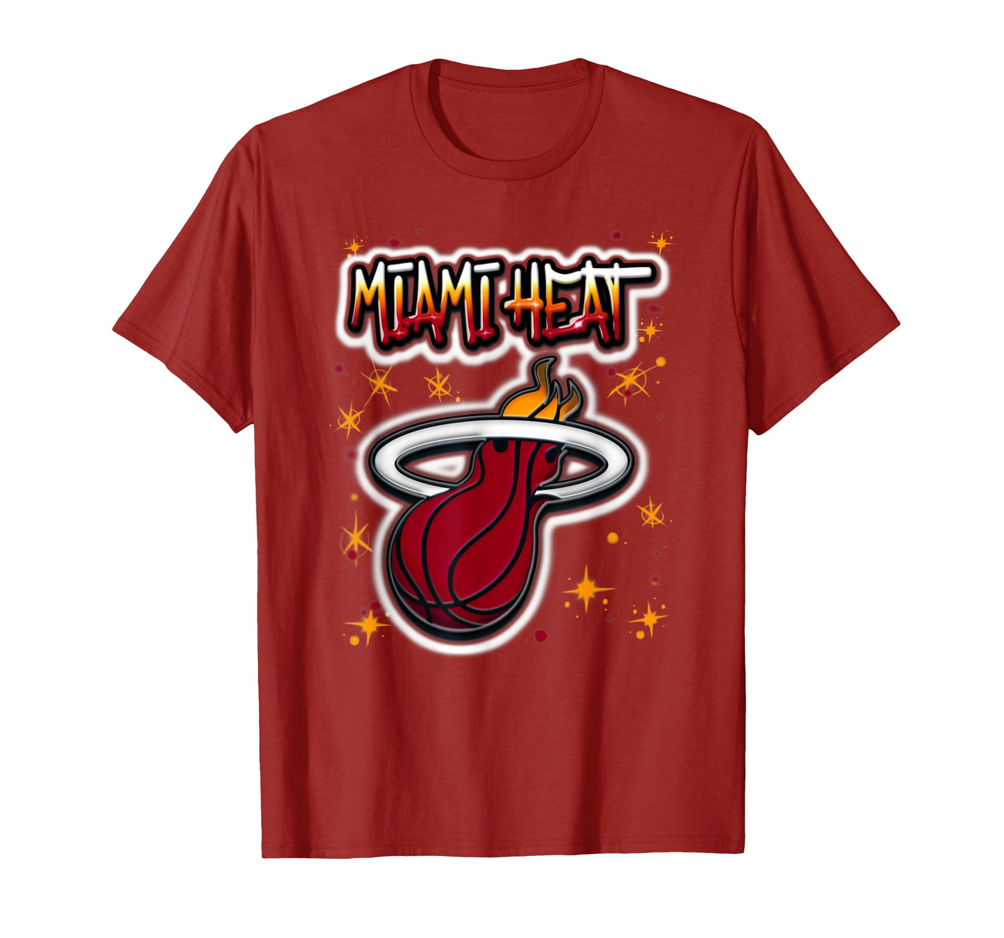 NBA Miami Heat Airbrush Logo T-Shirt