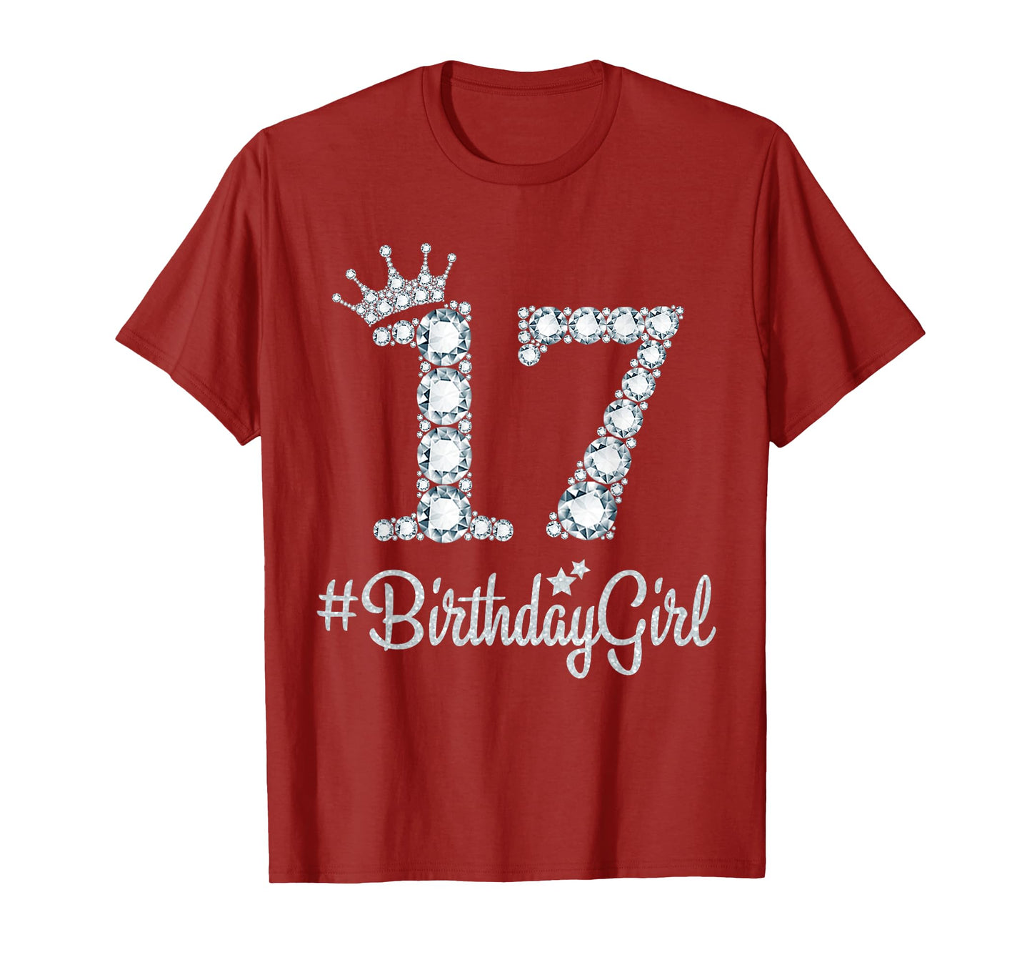 17 BirthdayGirl 17 Years Old Happy 17th Birthday Girl T-Shirt