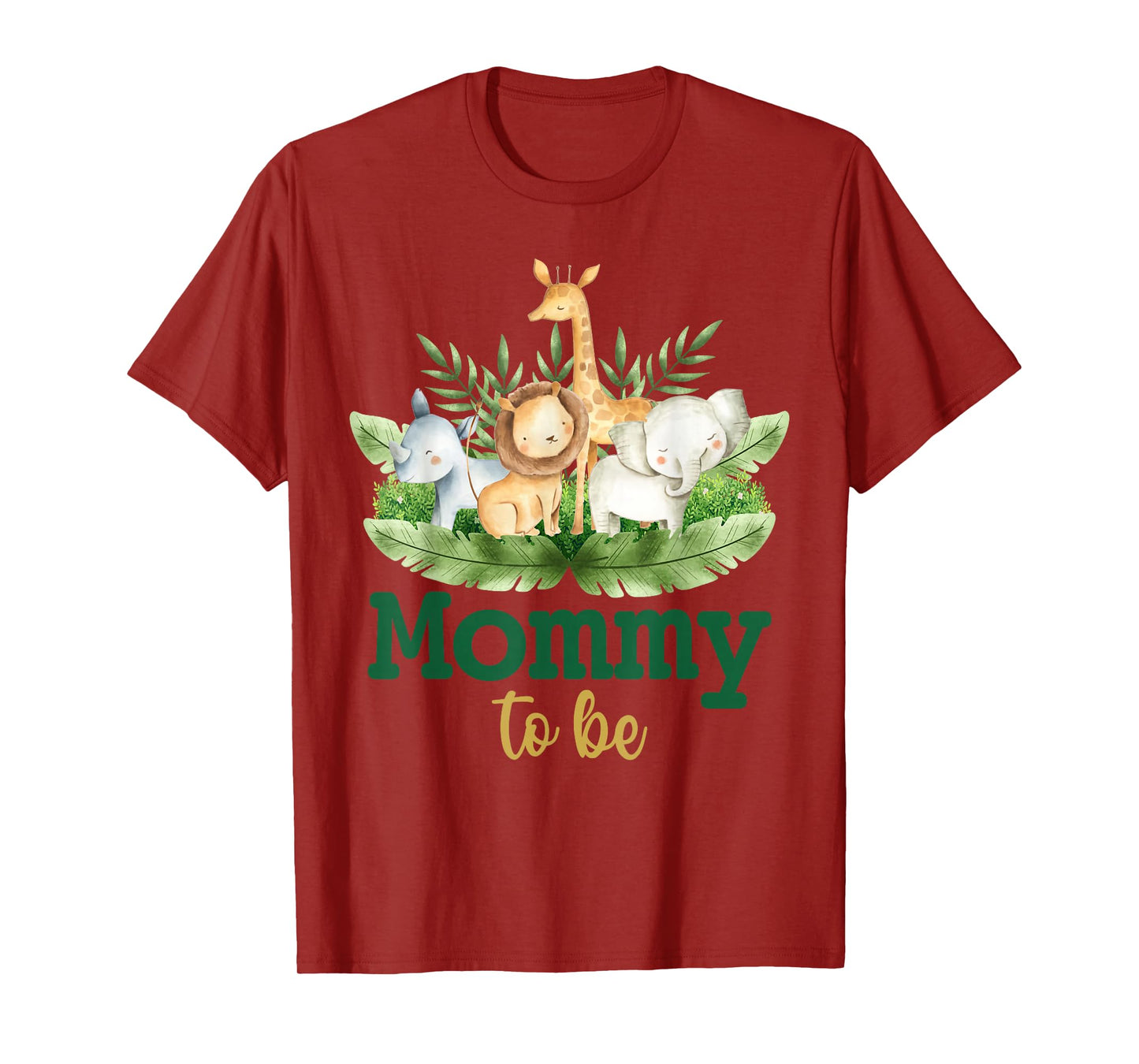 Soon To Be Mommy Jungle Animals Safari Baby Reveal T-Shirt