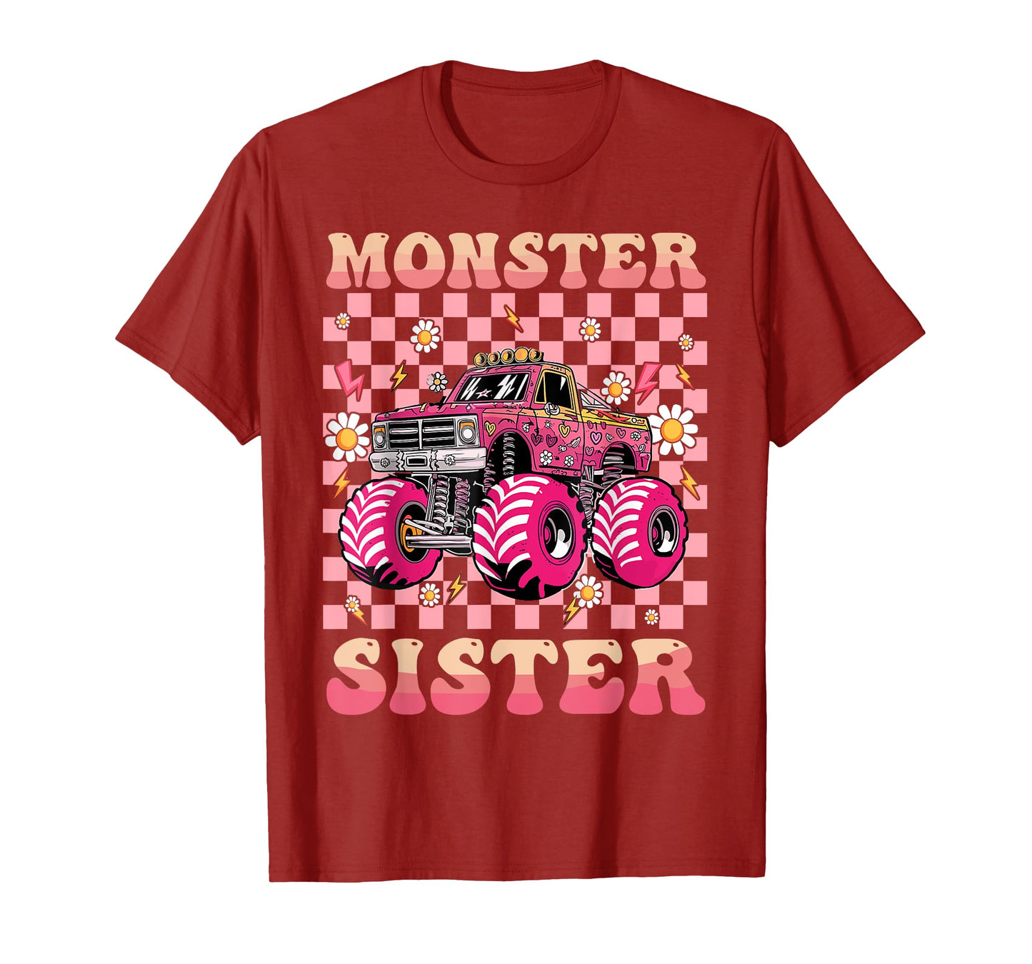 Monster Truck Sister Monster Truck Are My Jam Truck Lovers T-Shirt