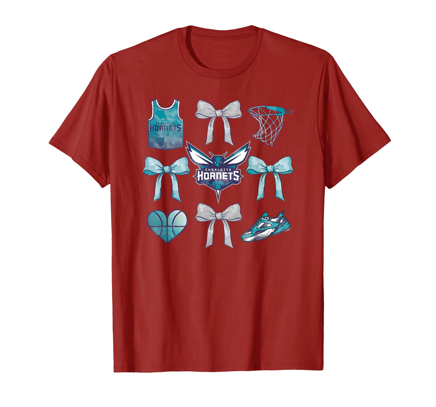 NBA Charlotte Hornets Bow Grid T-Shirt