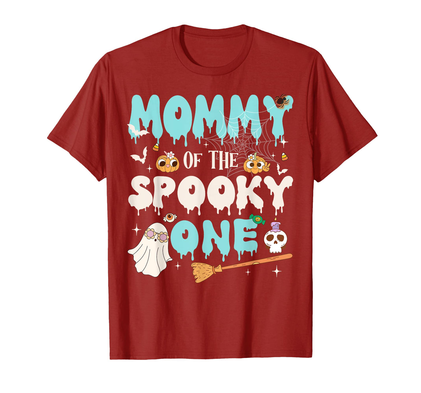 Mommy of The Spooky One Boy 1st Birthday Halloween Family T-Shirt