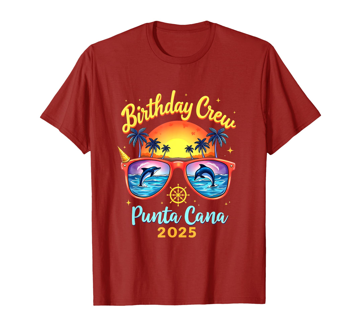 Happy Birthday Cruise Squad 2025 Punta Cana Birthday Trip Vacation 2025 T-Shirt
