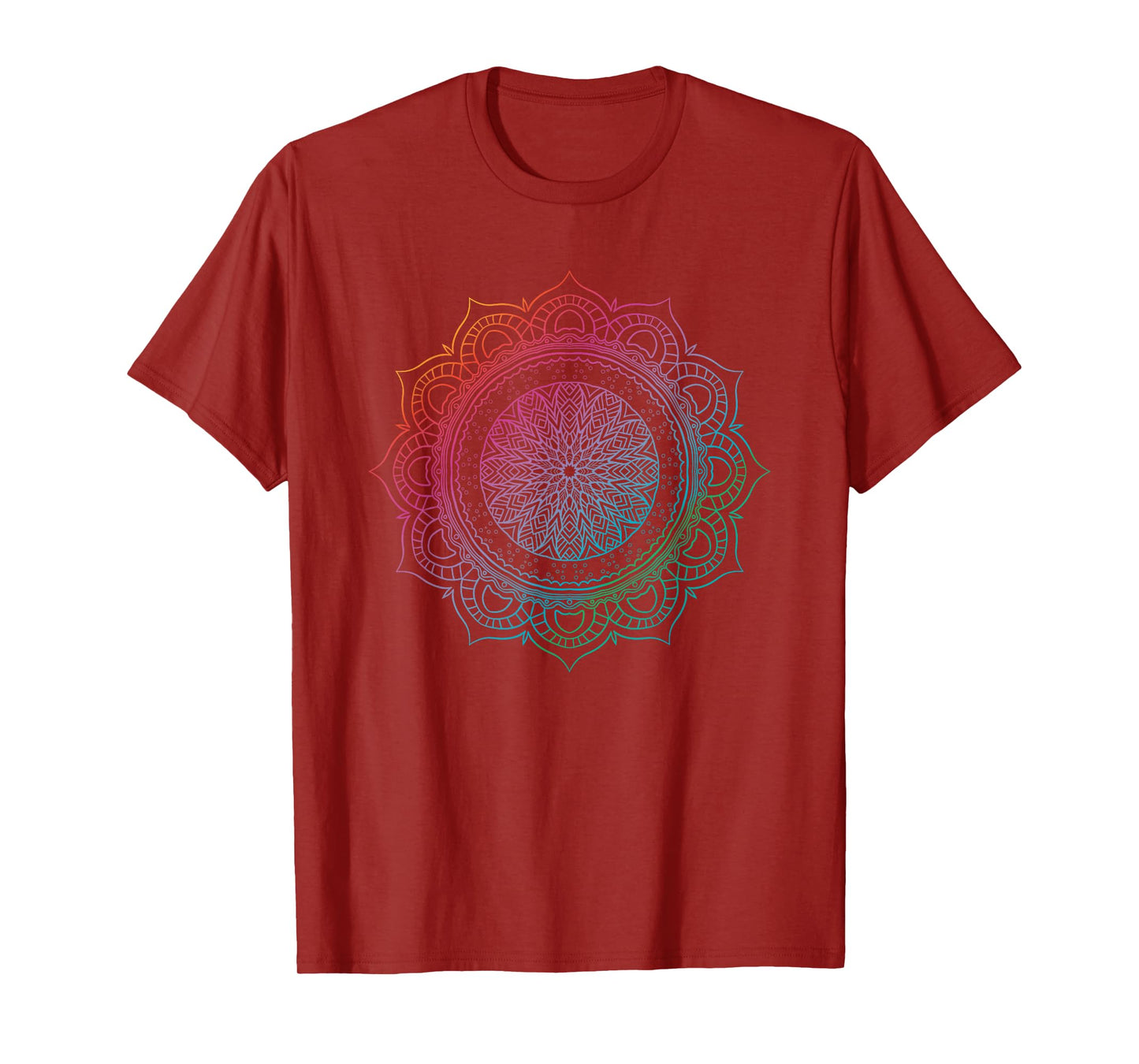 Sacred Geometry Boho Spiritual Yoga Flow Prana Art Mandala T-Shirt