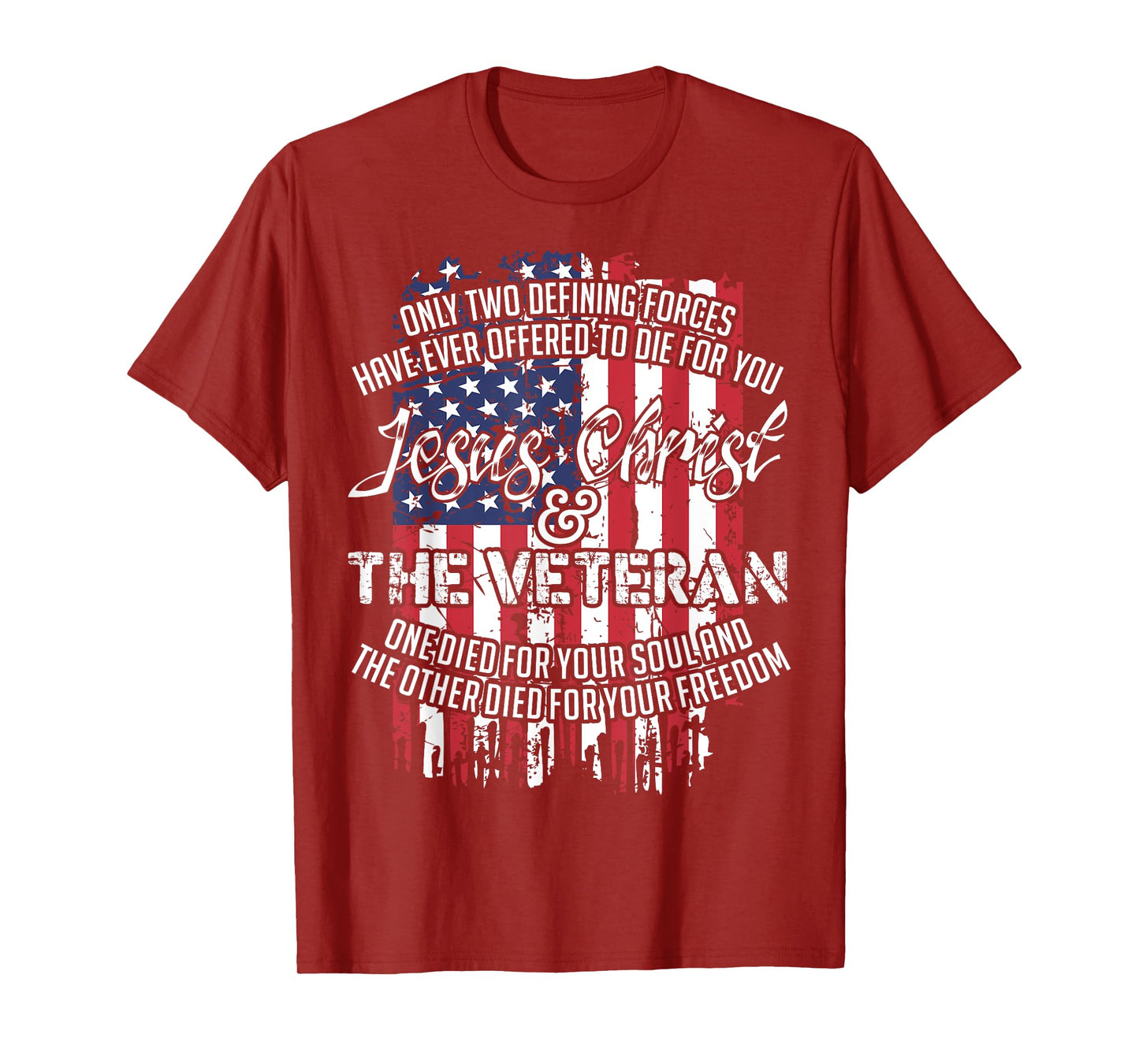 Jesus Christ And The Veteran T-Shirt Tshirt T-Shirt