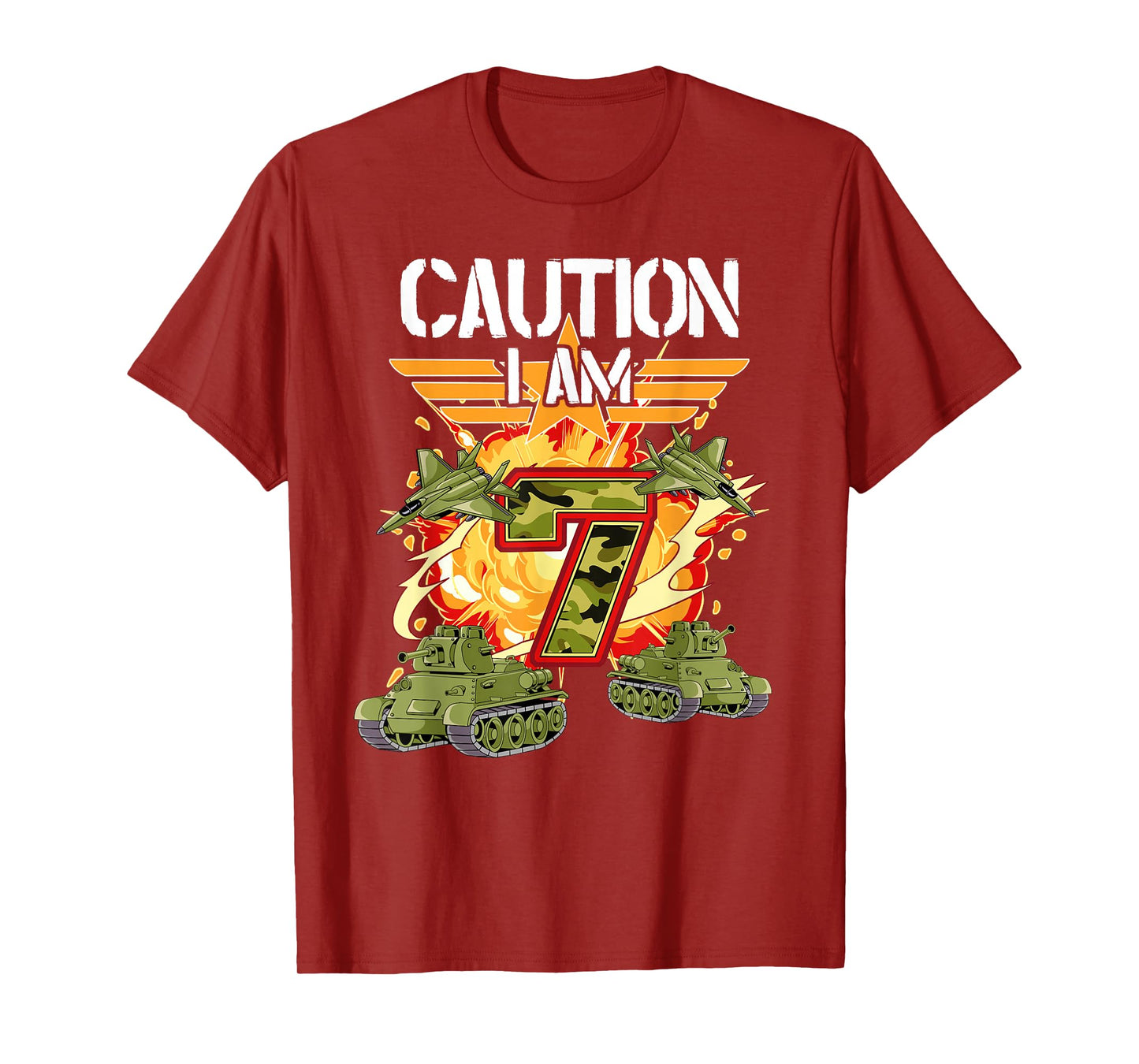 7th Birthday Army T-Shirt