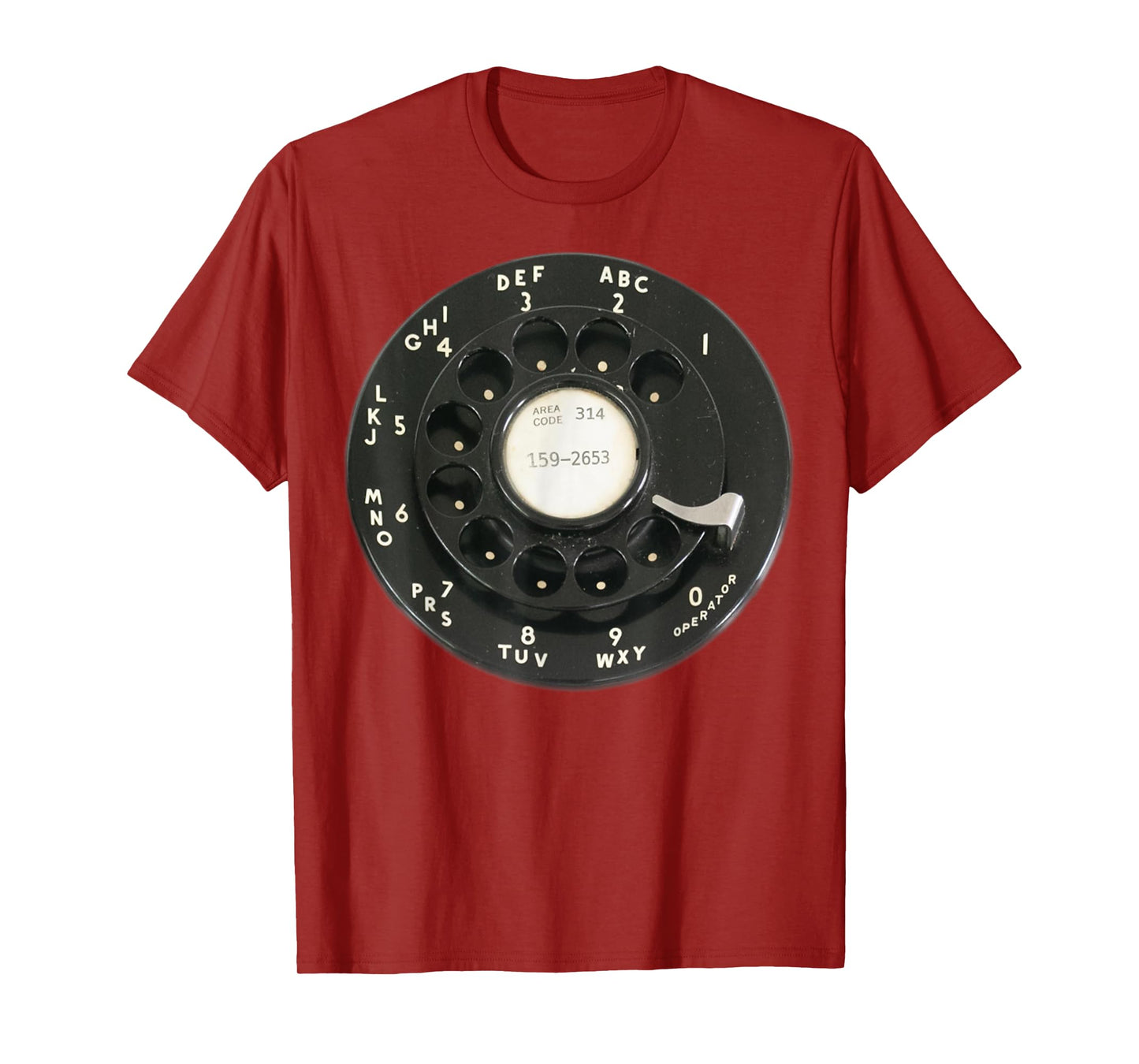Retro Rotary Dial Vintage Rotary Dial With Pi Phone Number T-Shirt