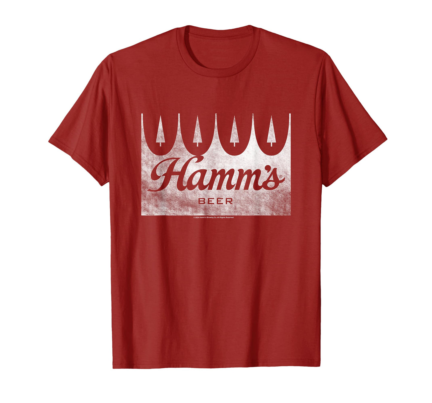 Hamm's Distressed Wood Sign Beer Badge T-Shirt