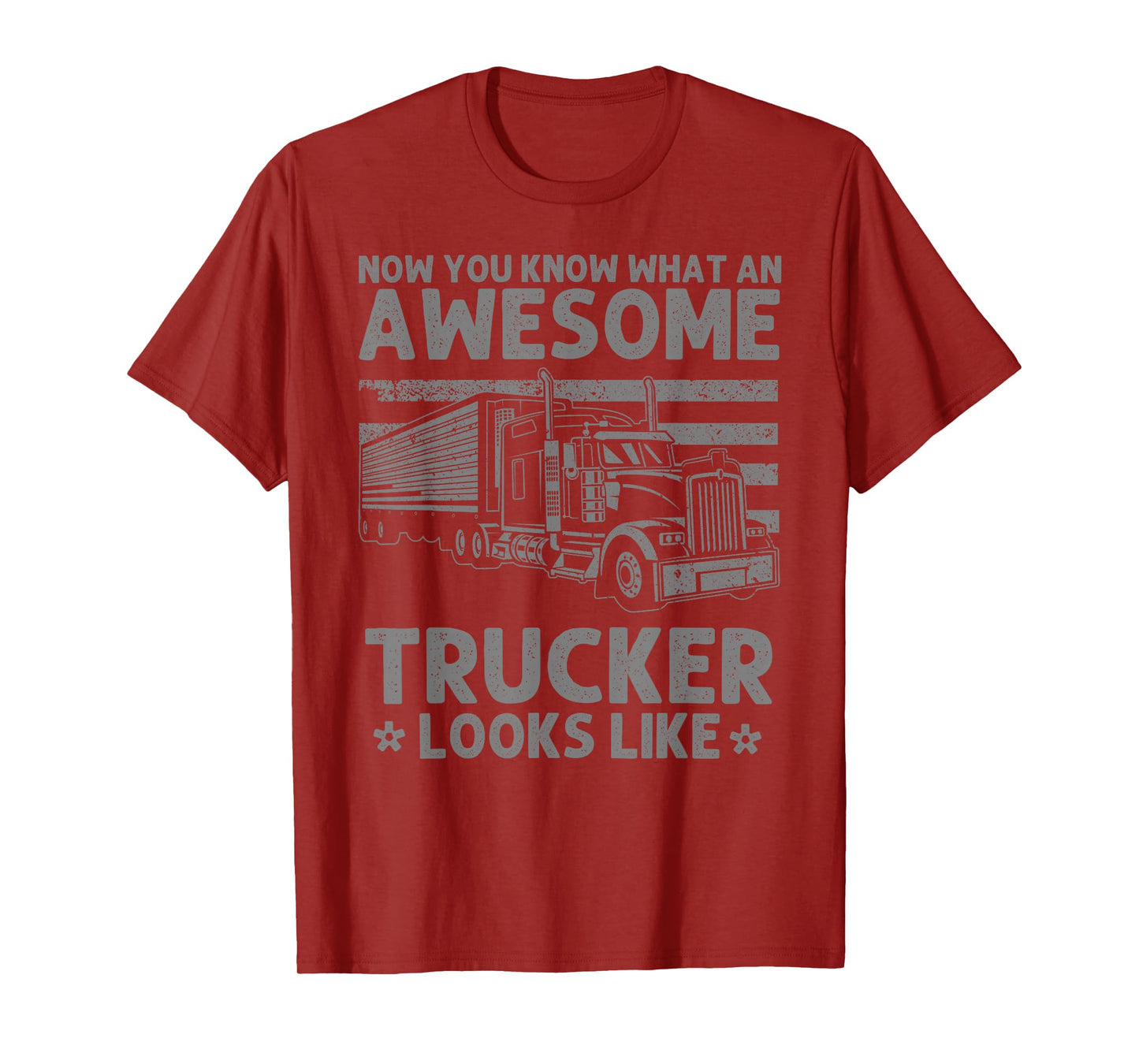 Best Truck Driver Art for Men Dad Women Trucking CDL Trucker T-Shirt