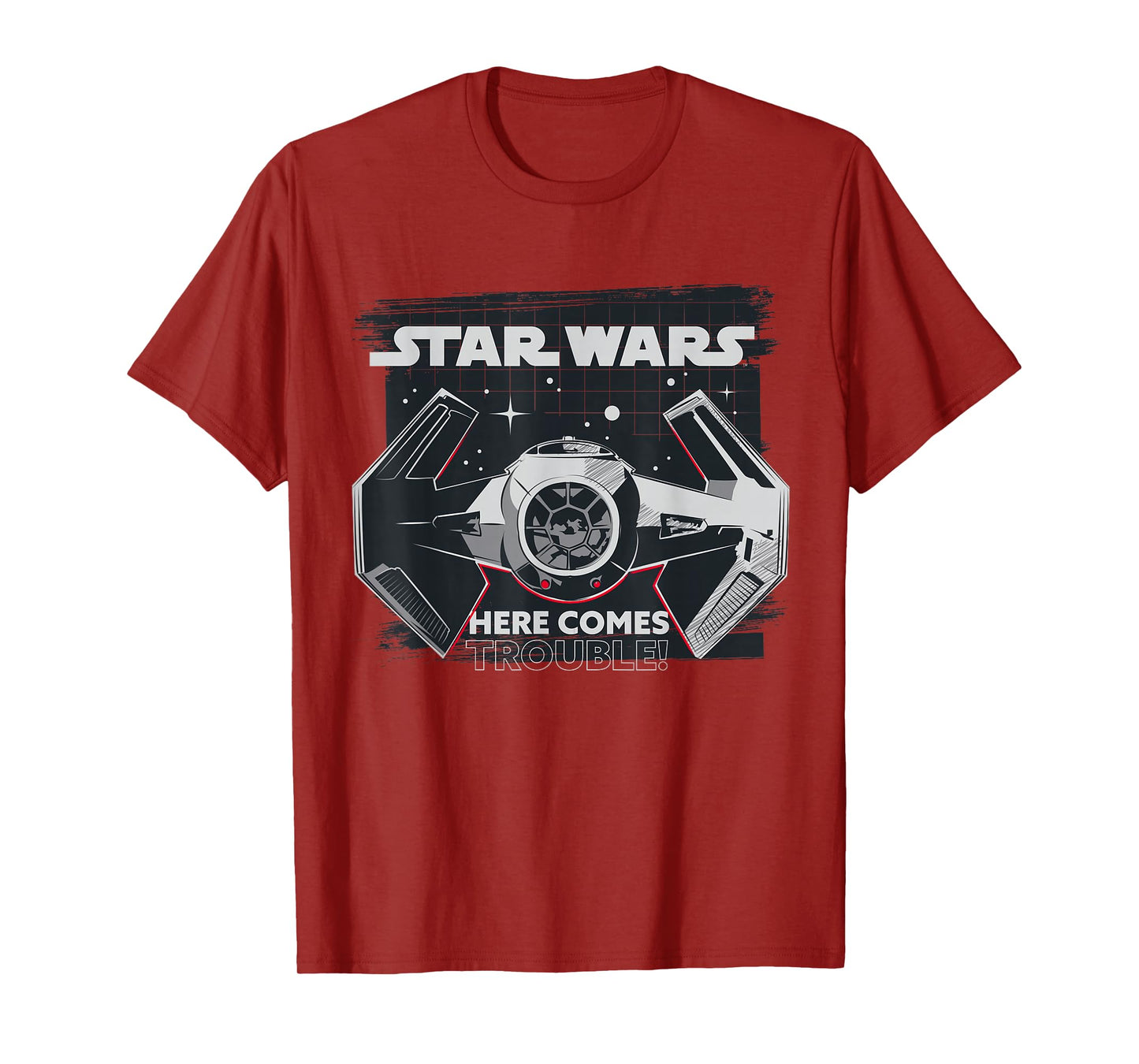 Star Wars Classic Empire TIE Fighter Here Comes Trouble T-Shirt