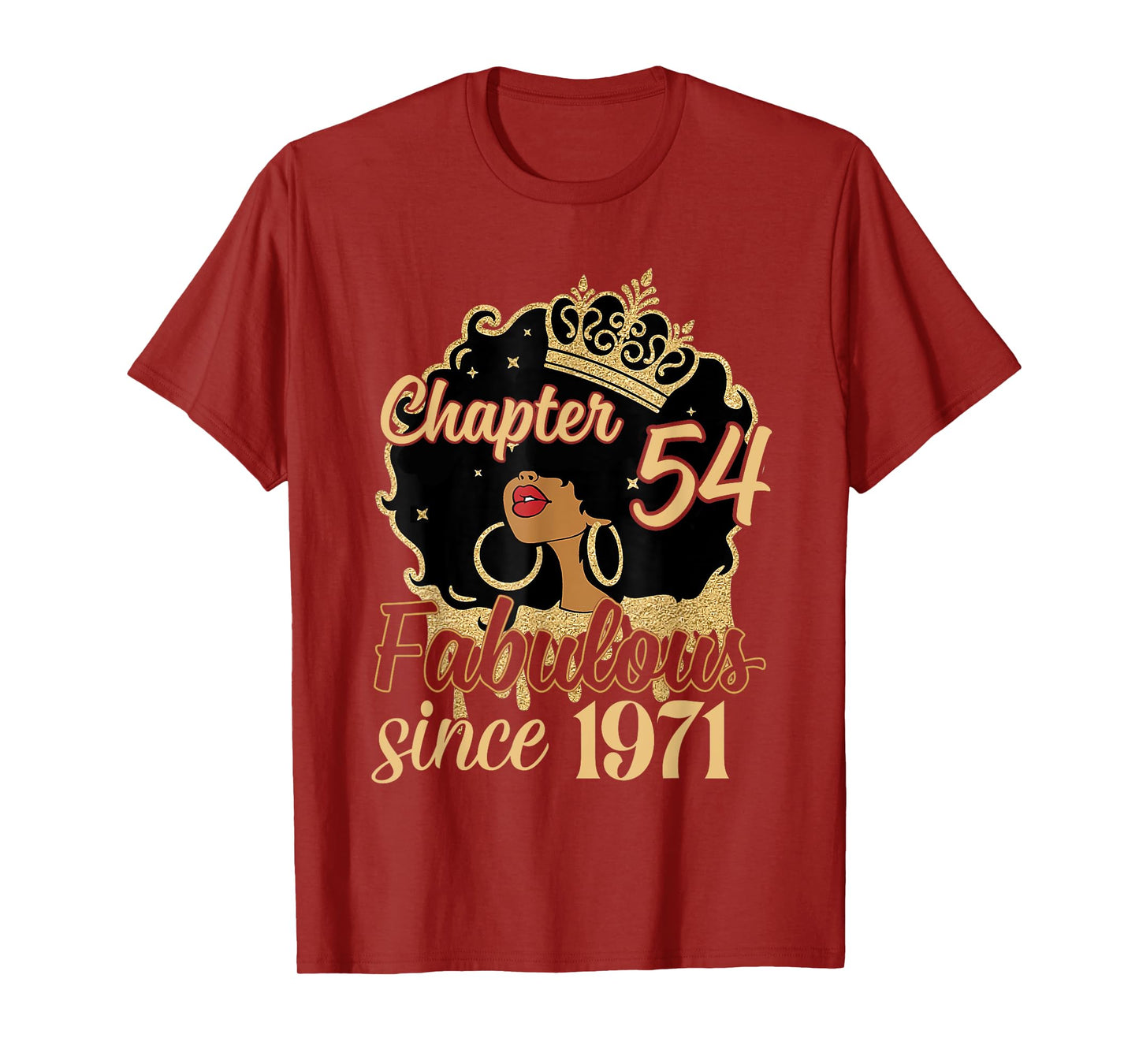 Chapter 54 Fabulous Since 1971 54th Birthday for Girls Women T-Shirt