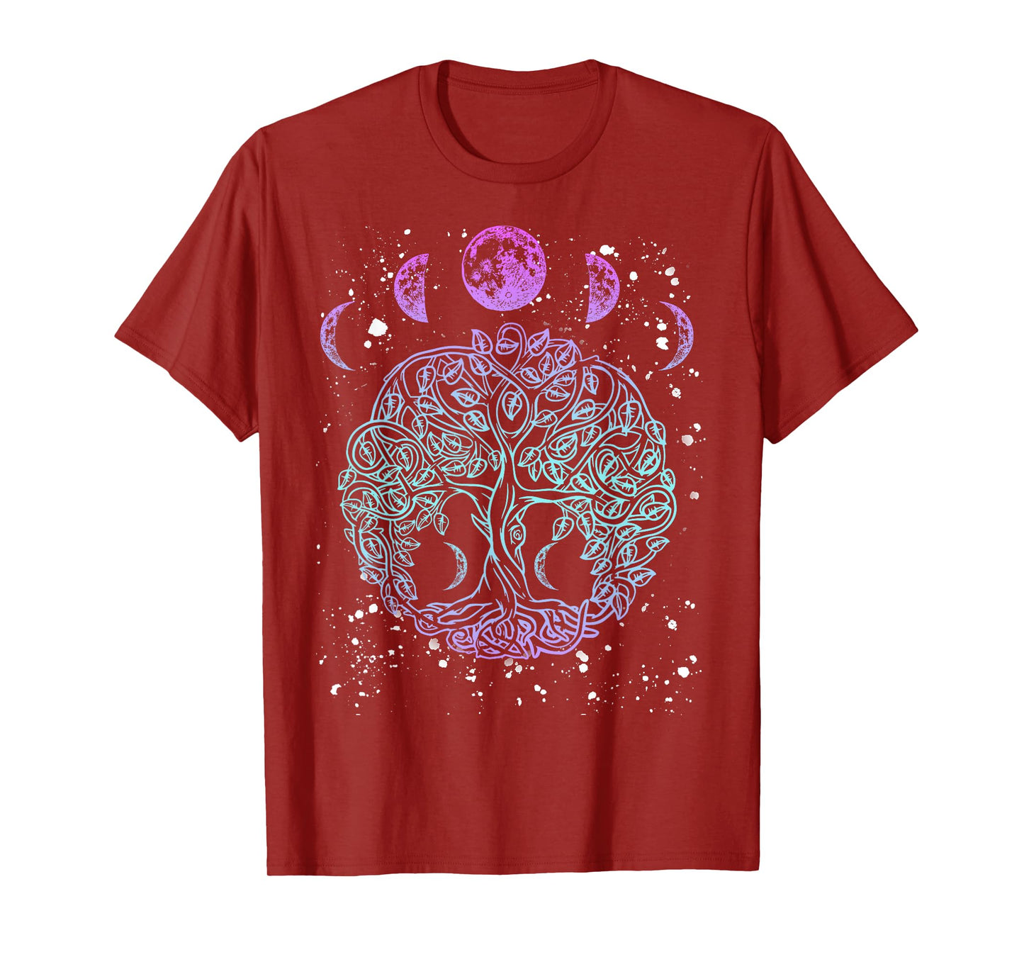 Moon Phases Tree of Life - Viking Pagan Wicca T-Shirt