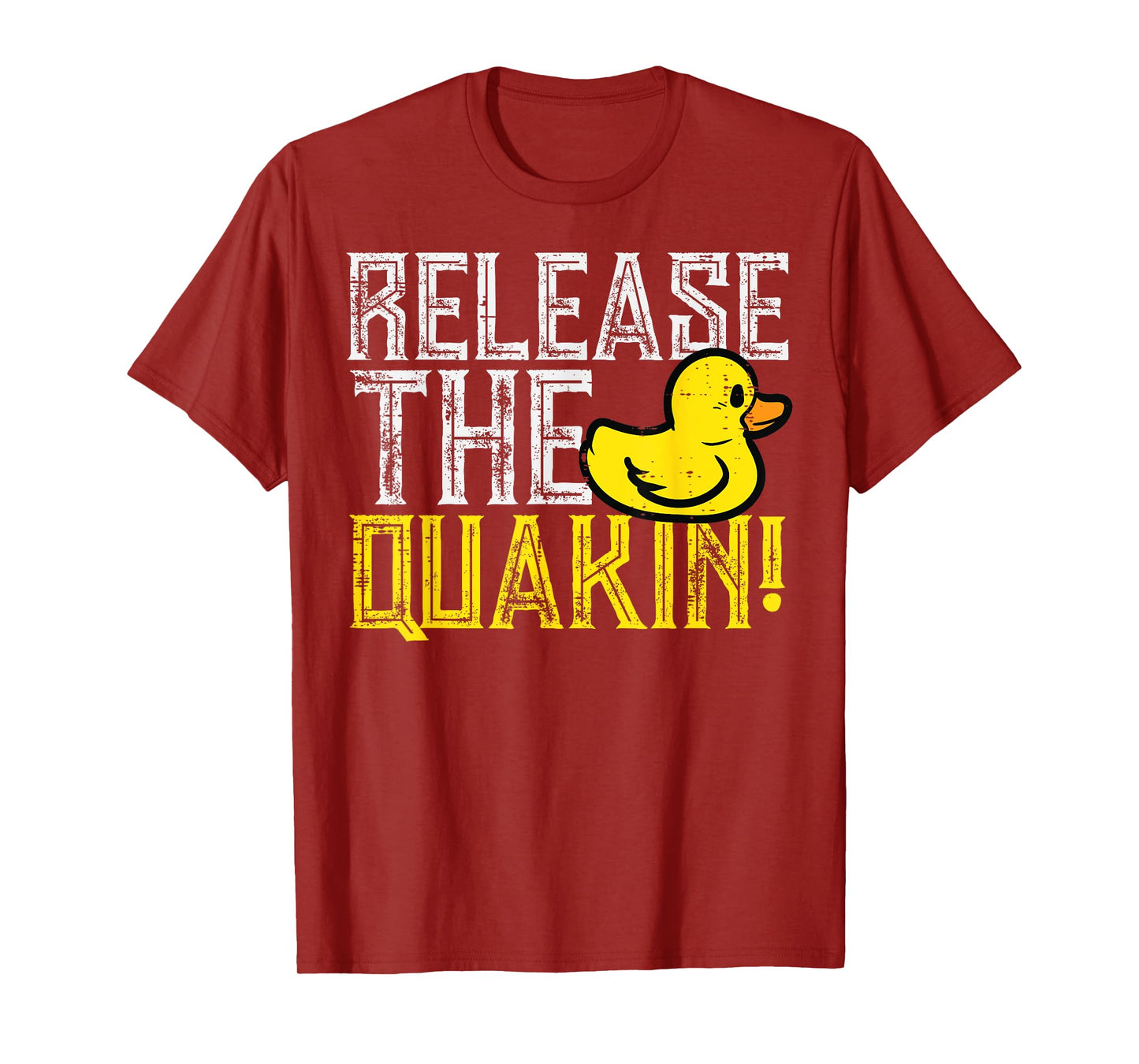 Rubber Duck Release The Quackin Funny Parody Men Women Kids T-Shirt