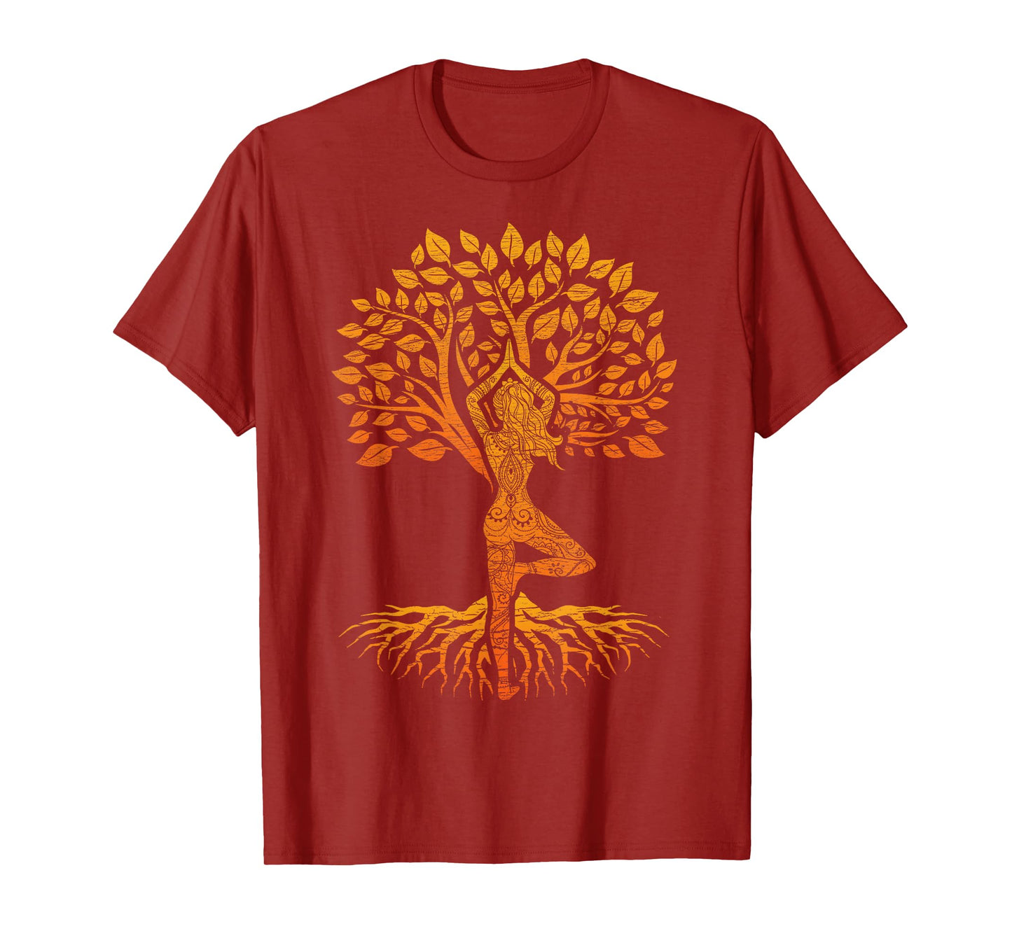 Tree of Life Yoga T-Shirt: Chakra Haka, Classic Fit, Round Neck, Black