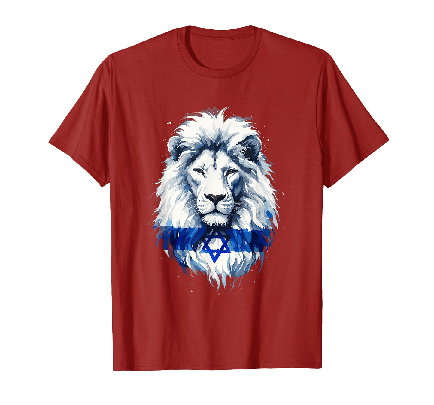 Jewish Israel Flag Lion David Star Yisrael Proud Israelites T-Shirt