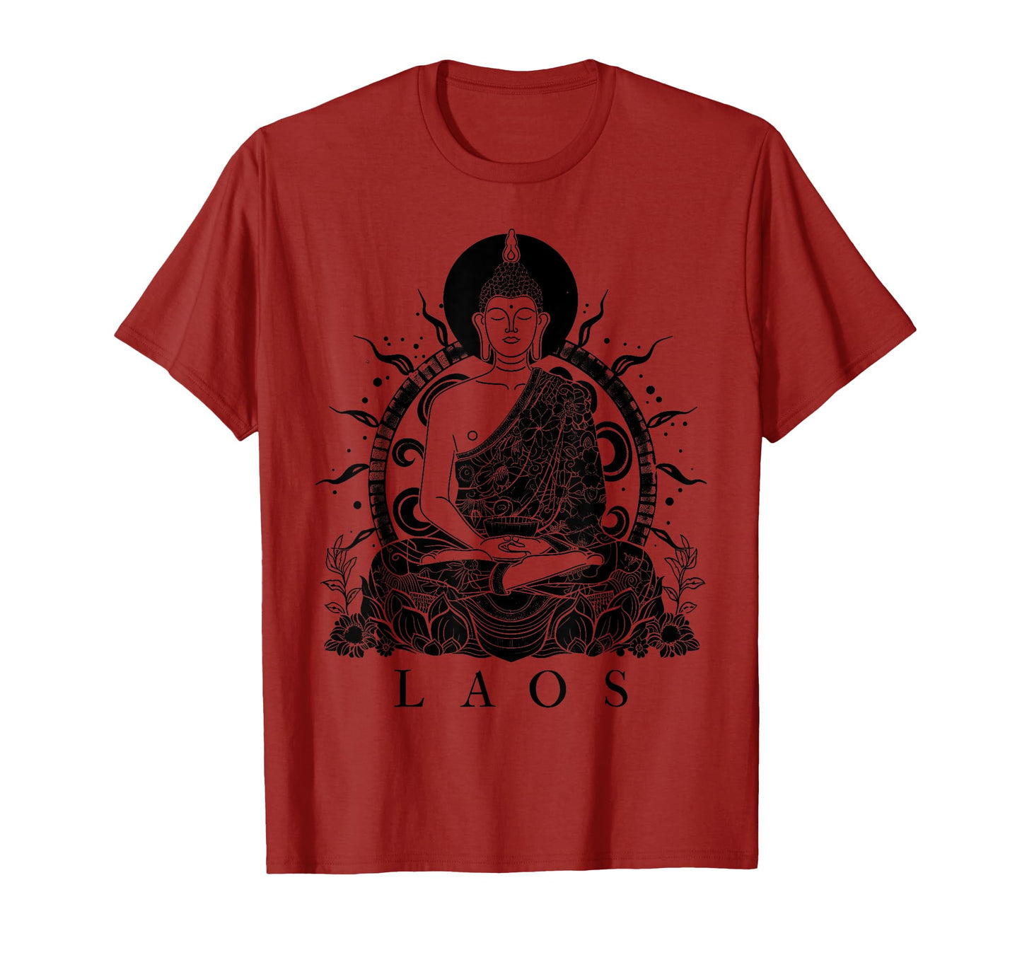 We Love Laos - Buddha Co. Laos Buddha Vintage Buddhist Souvenir T-Shirt