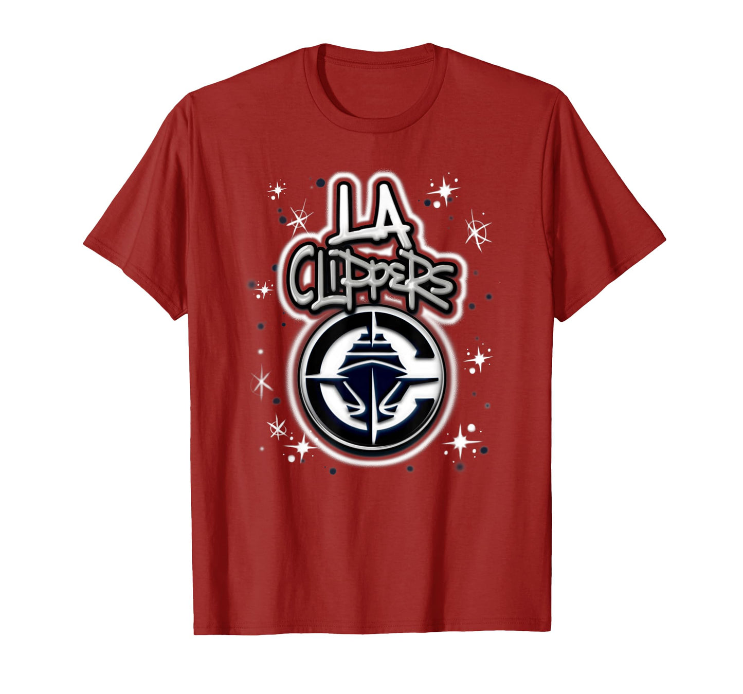 NBA Los Angeles Clippers Airbrush Logo T-Shirt
