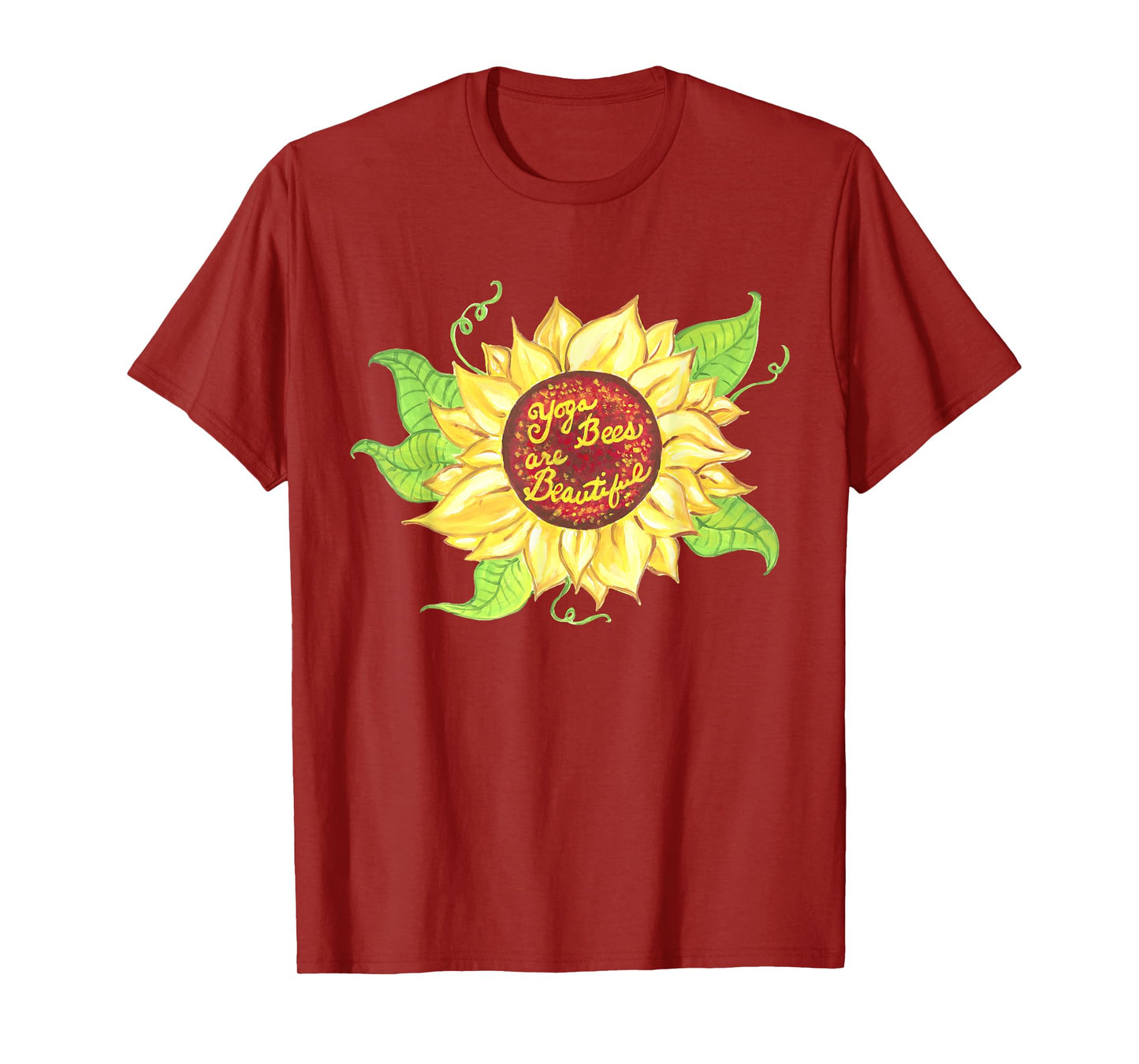 Yoga Bees Sunflower T-Shirt