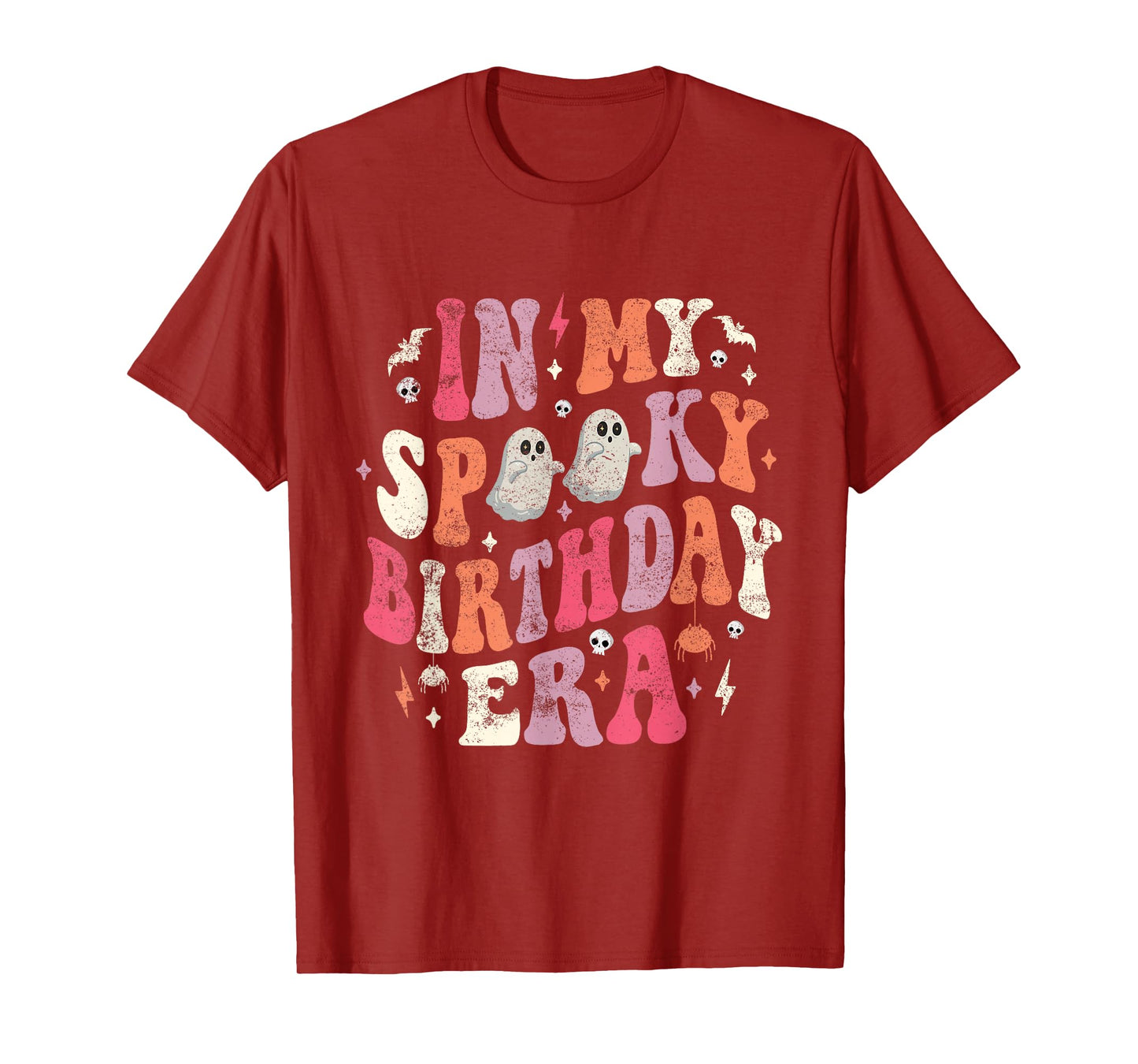 In My Spooky Birthday Era Funny Spooky Halloween Birthday T-Shirt