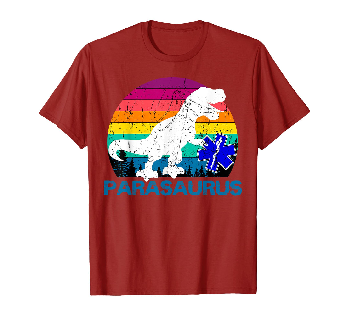 Paramedic Retro Vintage T-Rex Emergency Medical Technician T-Shirt