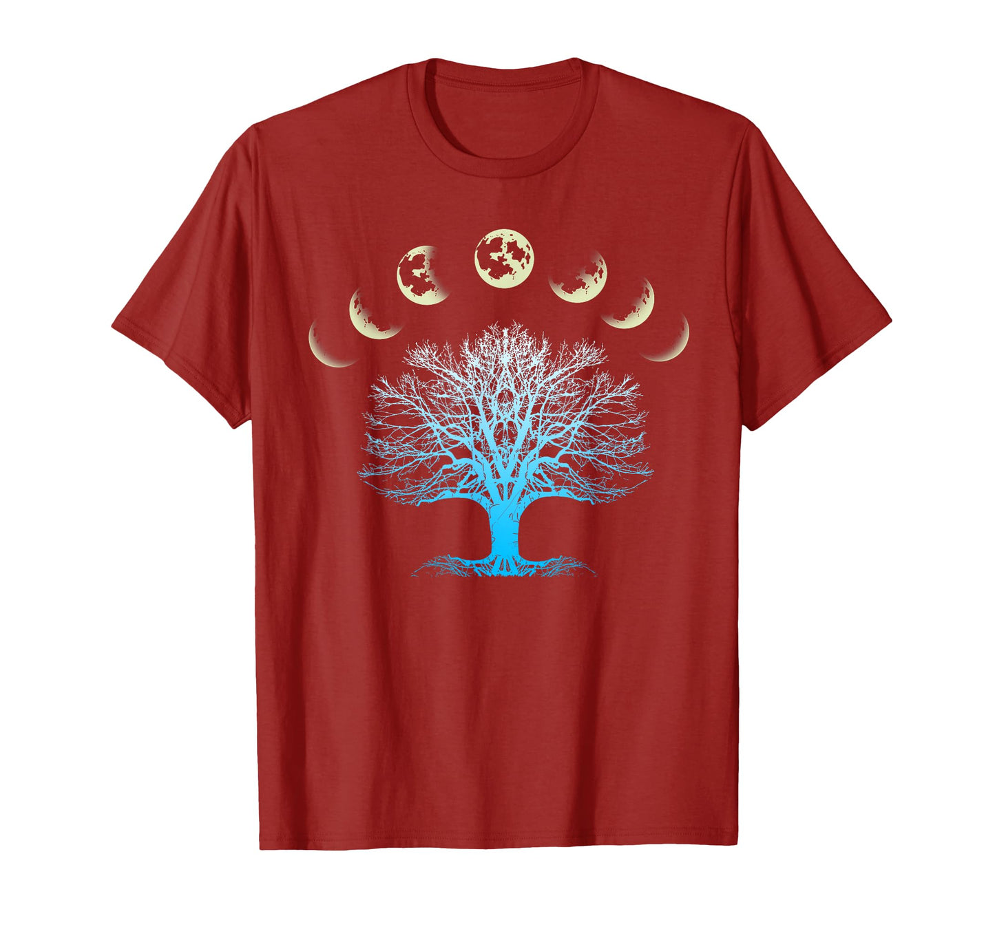 Tree Of Life Spiritual Shirt Moonphases for Yoga T-Shirt