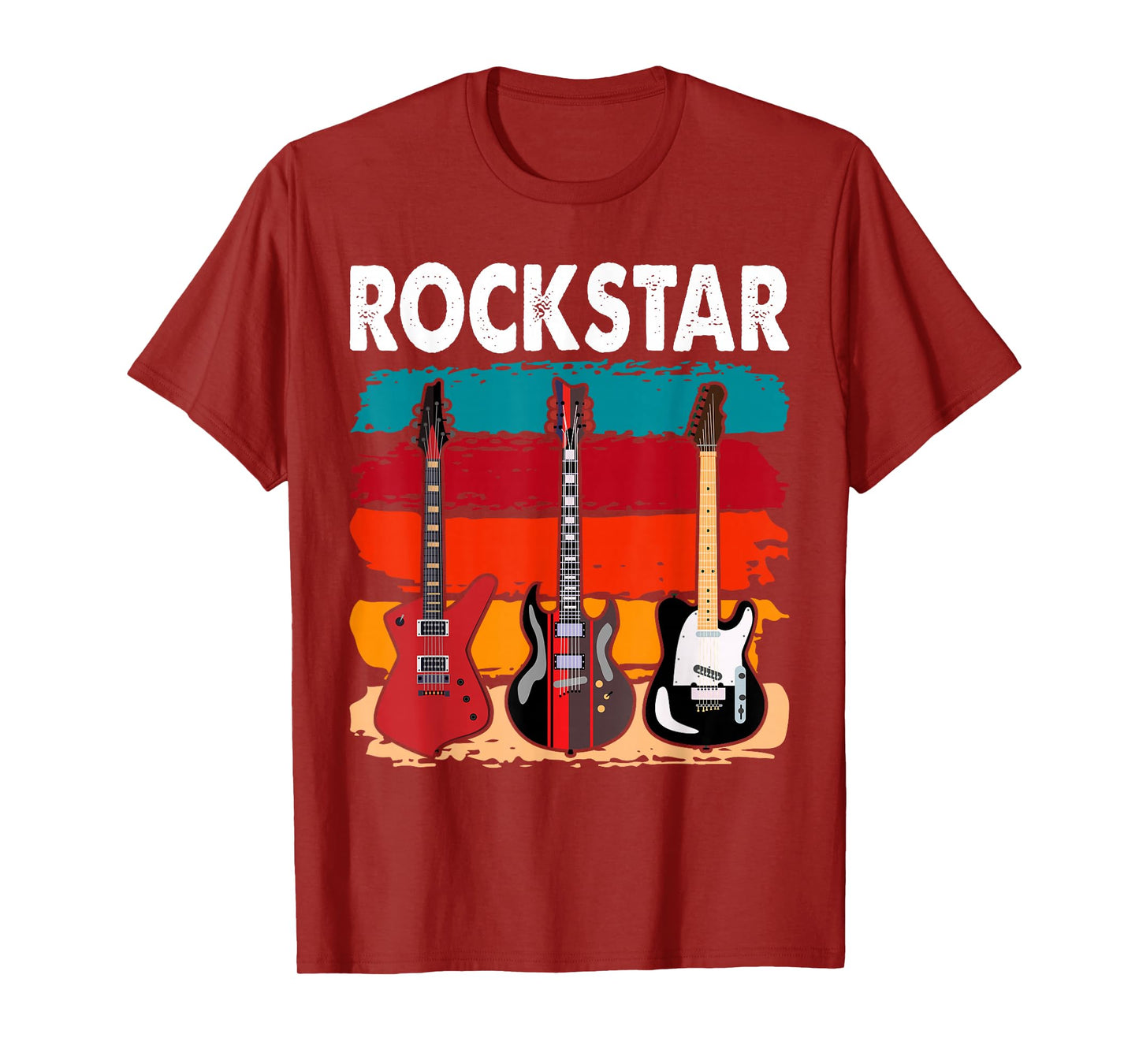 Rockstar Kids Vintage Guitar T-Shirt