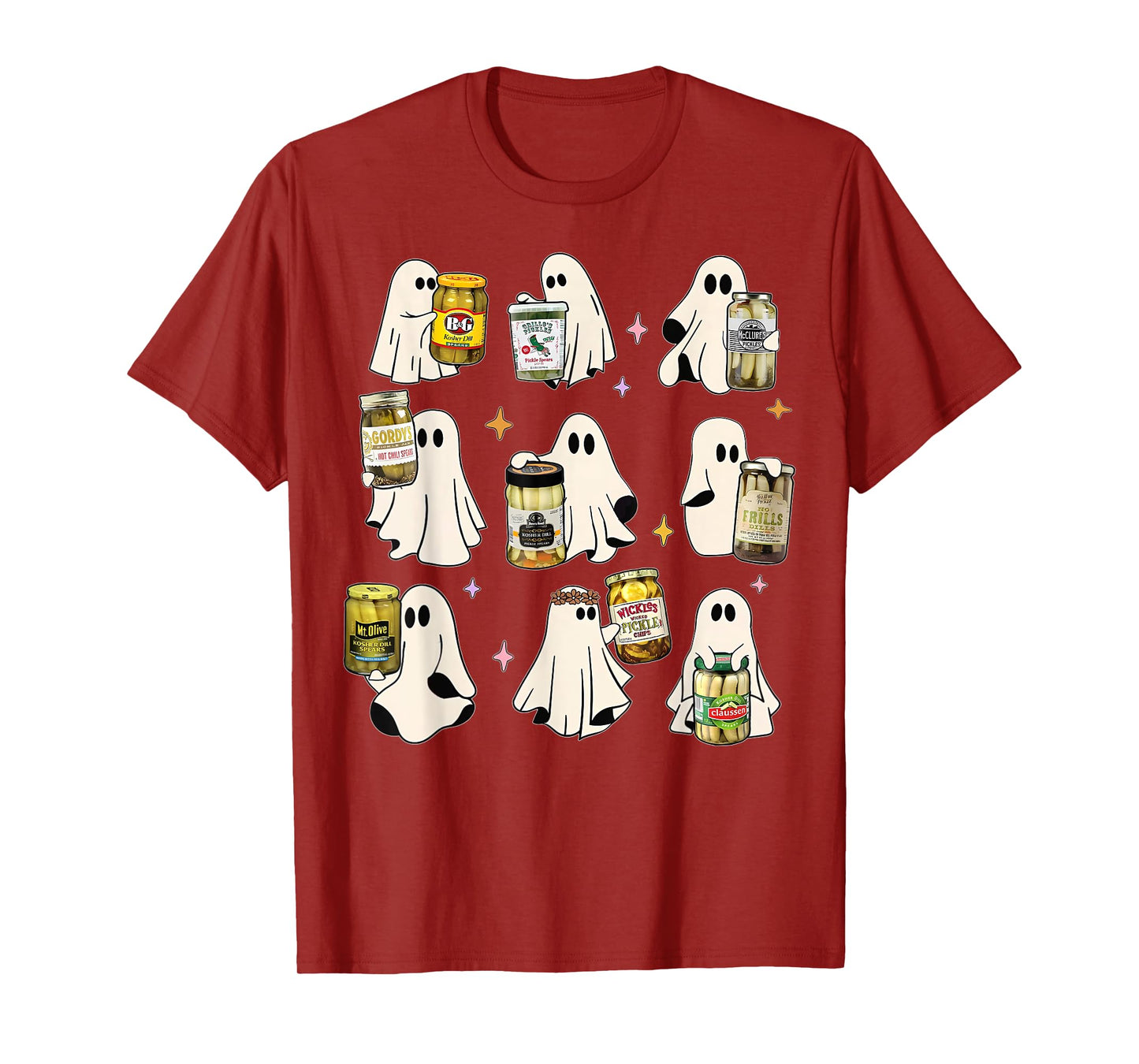 Ghost Canned Pickles Cute Ghost Pickle Jar Canning Season T-Shirt