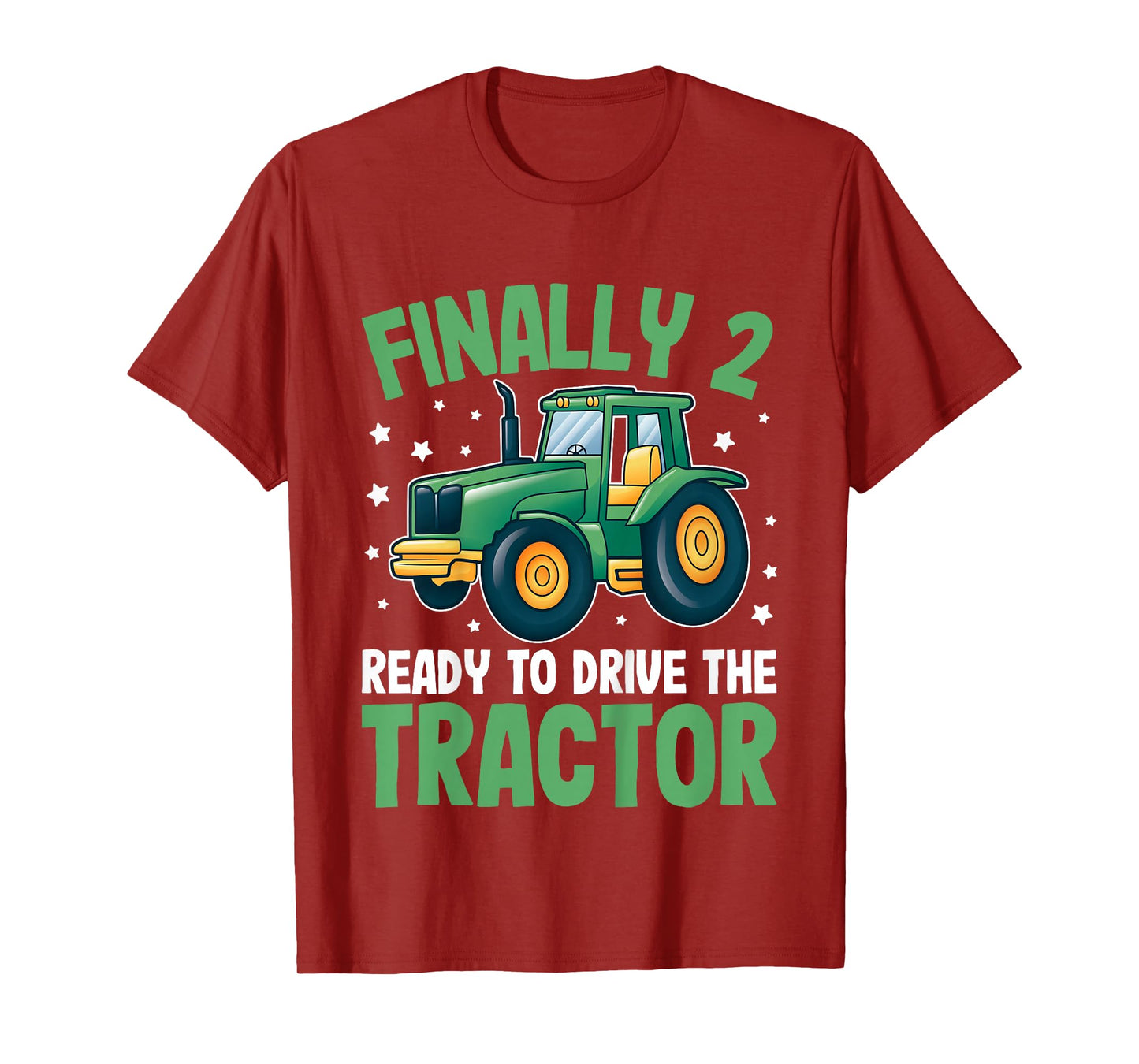 Tractor 2nd Birthday Shirt โ Ready to Drive the Tractor T-Shirt