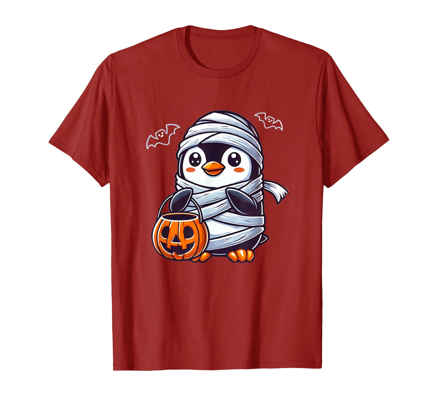 Penguin Halloween Mummy Kids Women Men Penguin T-Shirt
