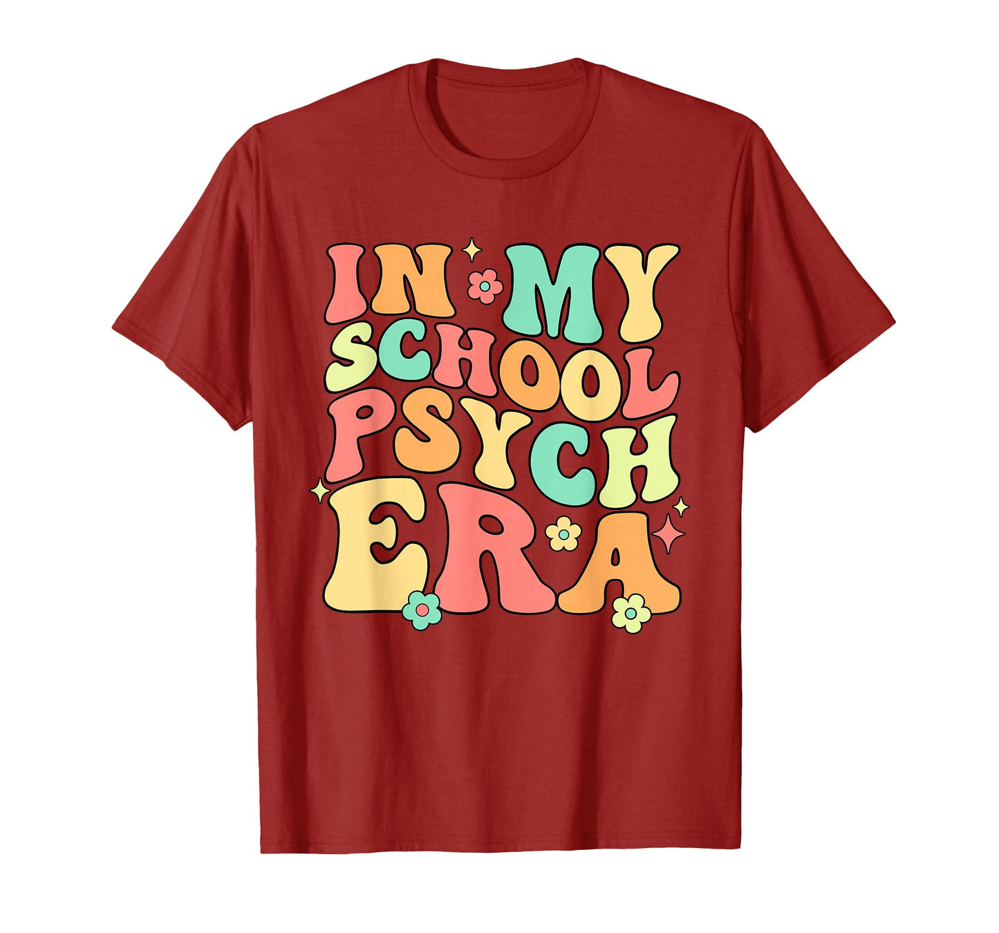 In My School Psych Era Psychologist Psychology Retro Groovy T-Shirt