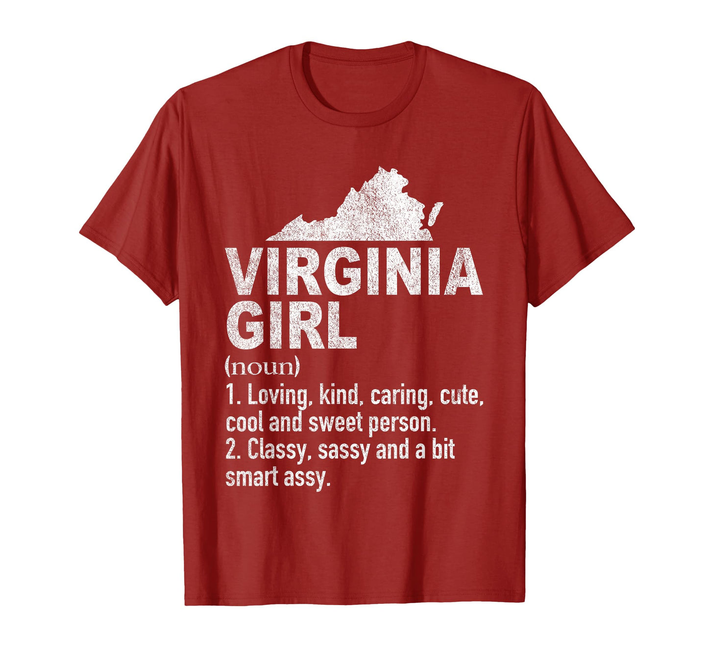 Virginia Girl Definition Funny Hometown Home Virginia T-Shirt