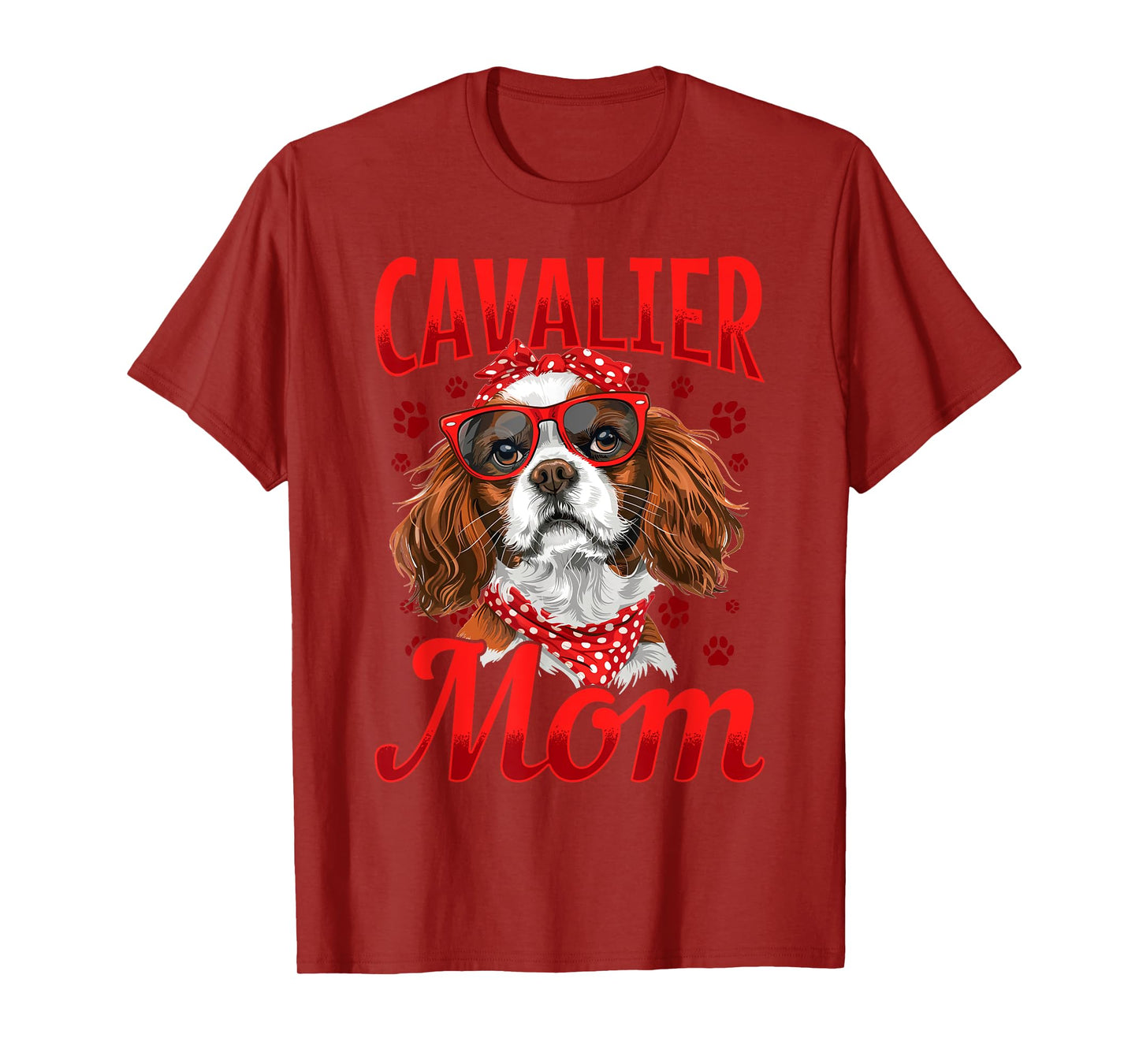 Cavalier King Charles Spaniel Dog Breed Cavalier Mom T-Shirt for Men Women Kids