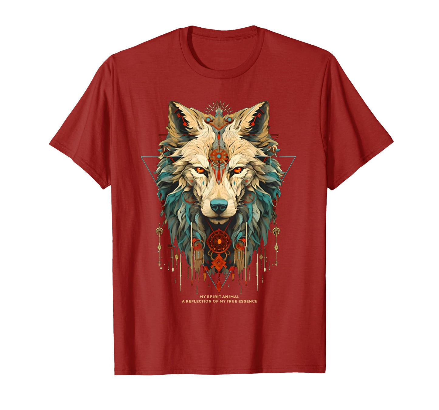 Wolf Spirit Animal Sacred Shaman Native American Clan T-Shirt