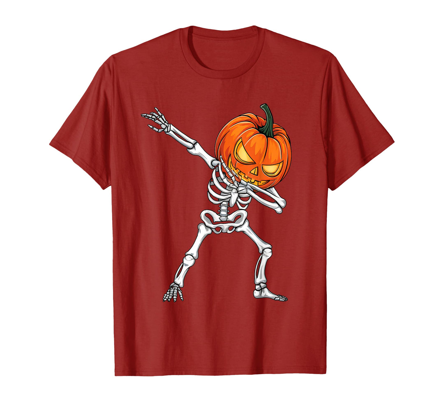 Dabbing Pumpkin Skeleton Halloween Dab Boys Teen Toddler Kid T-Shirt