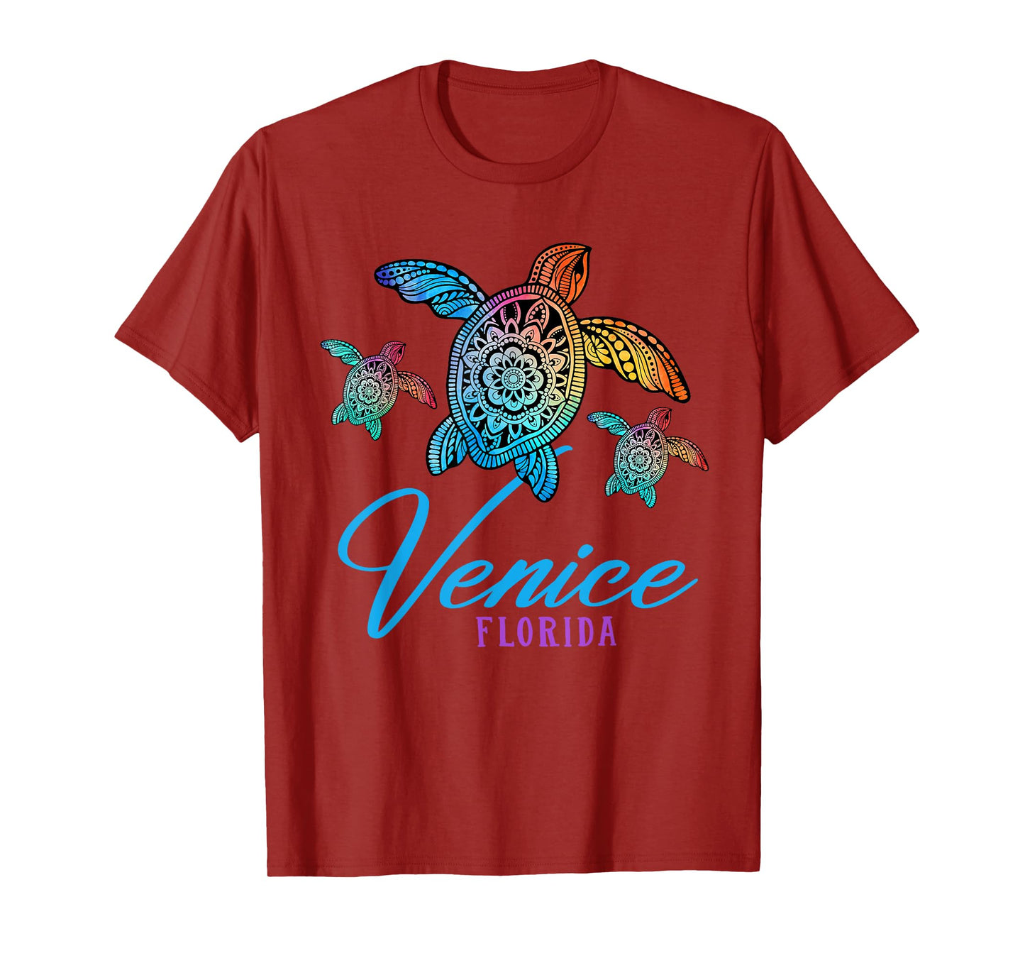 Venice Beach Tie Dye Sea Turtle Florida Family Vacation T-Shirt